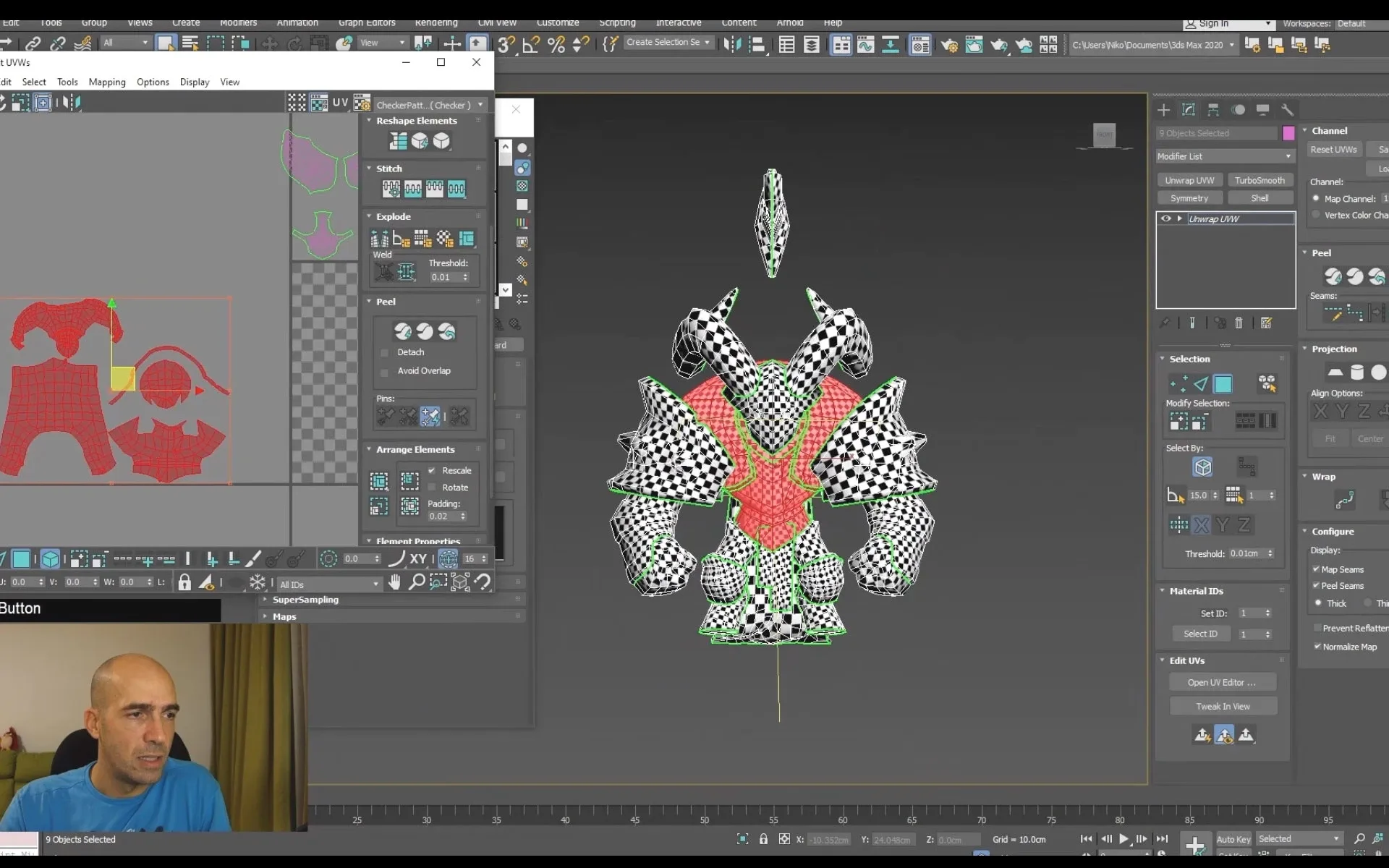 Absolute Beginners Retopology and UV Unwrap in 3dsMax