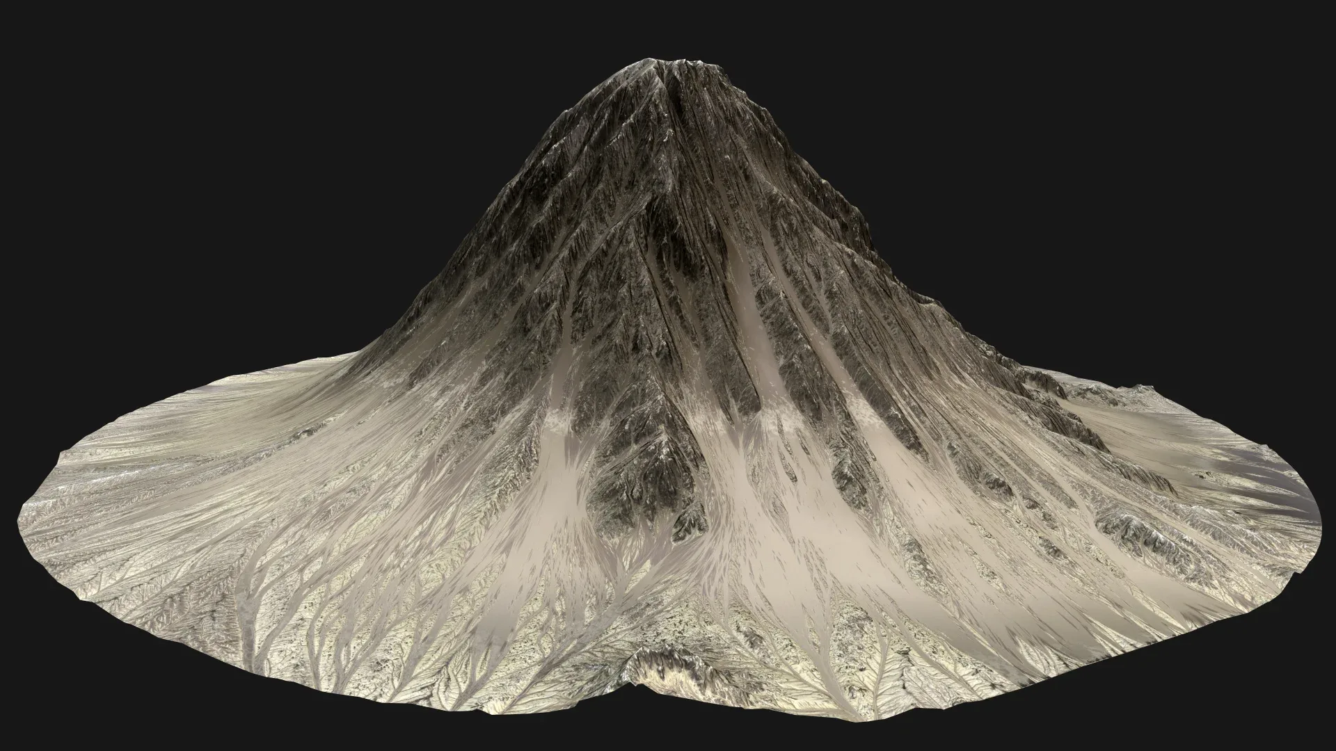 Background Mountain - 01 (Low + HighPoly)