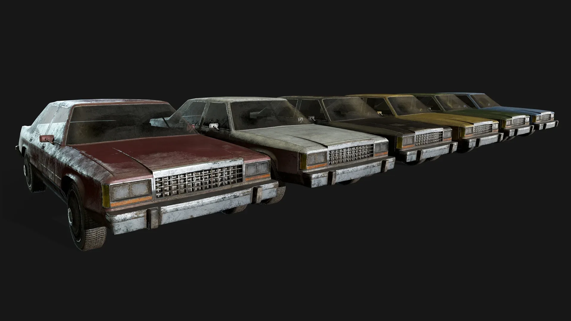 Ford Crown Victoria 1970 (LowPoly)