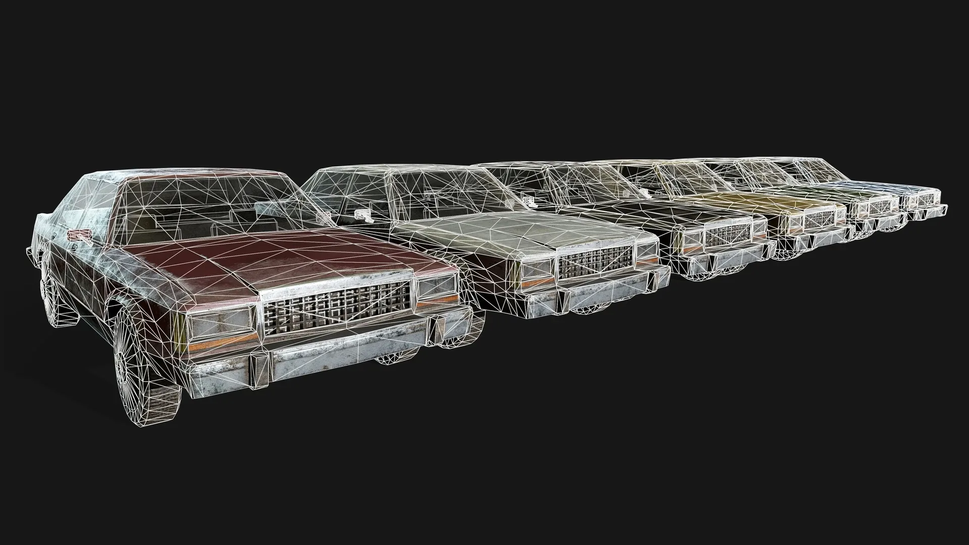 Ford Crown Victoria 1970 (LowPoly)