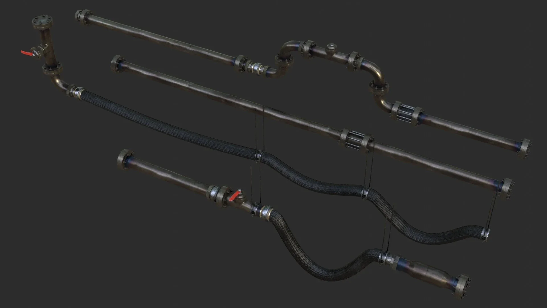 Modular Pipes - Sci-Fi Heat Metal