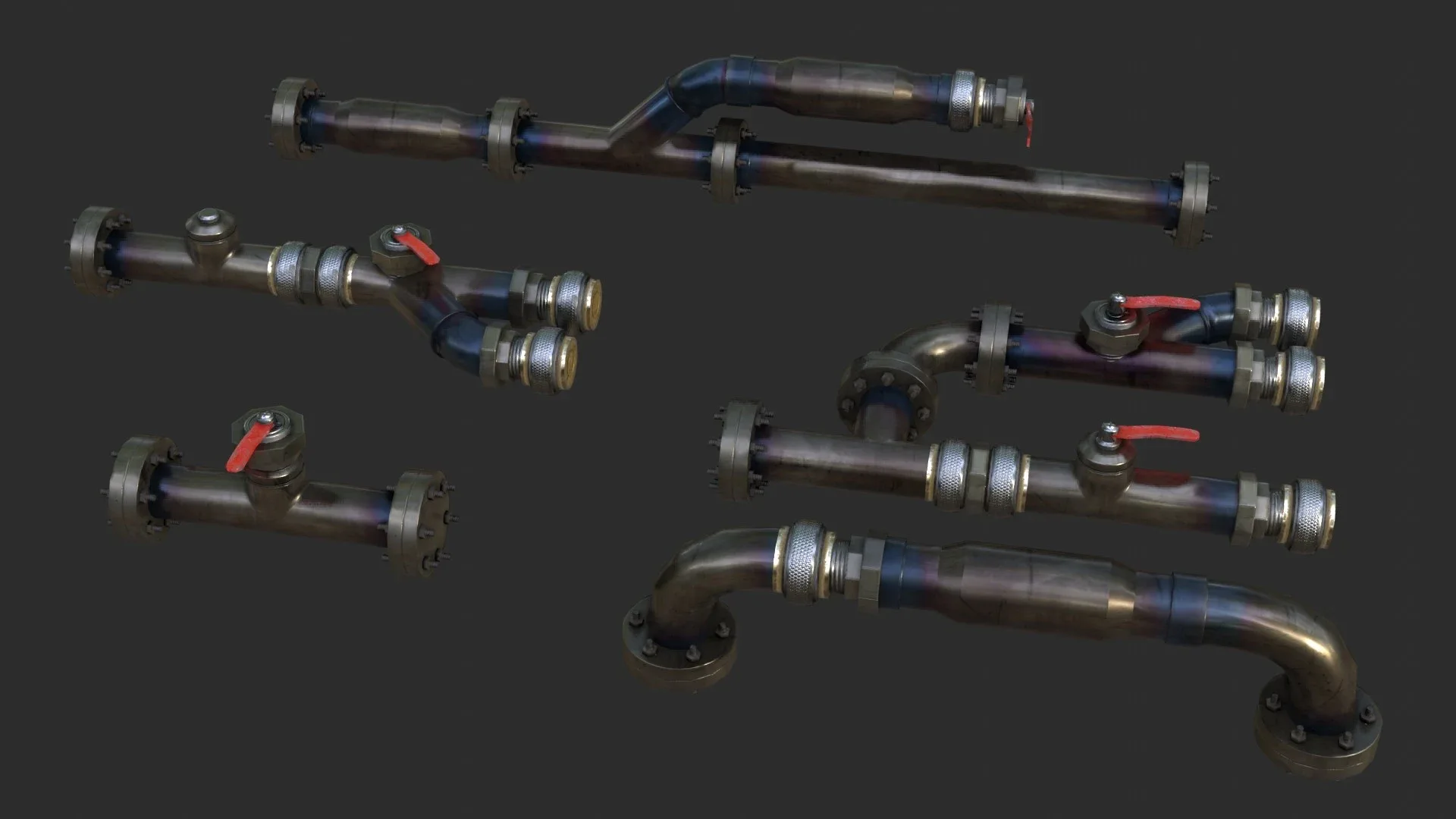 Modular Pipes - Sci-Fi Heat Metal