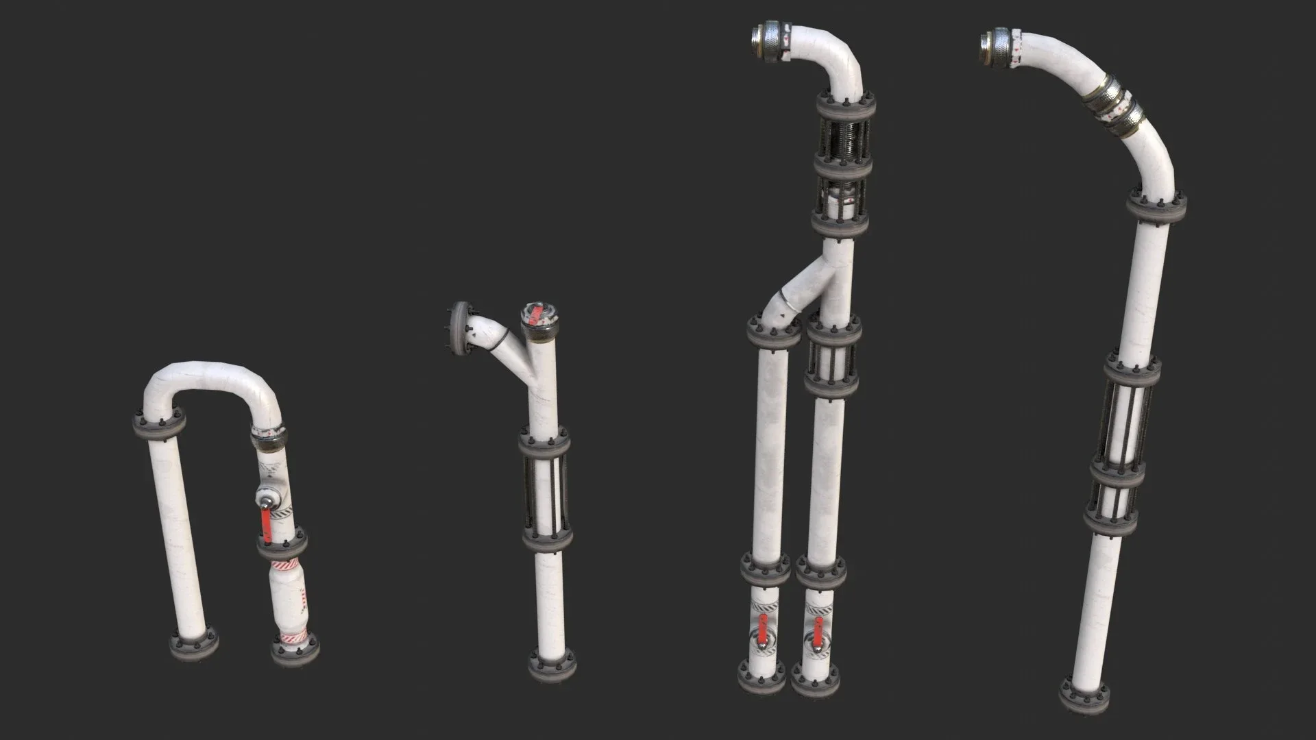 Modular Pipes - Sci-Fi Painted White