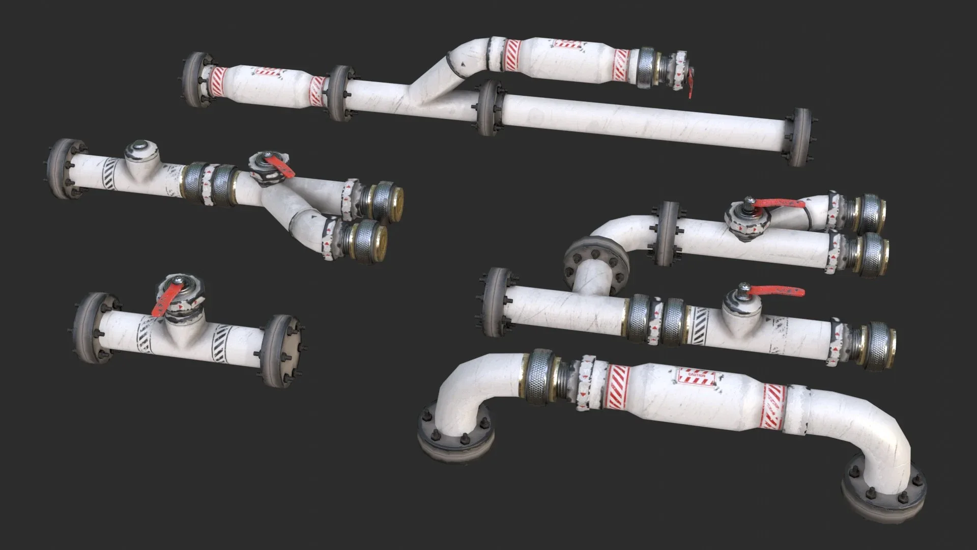 Modular Pipes - Sci-Fi Painted White