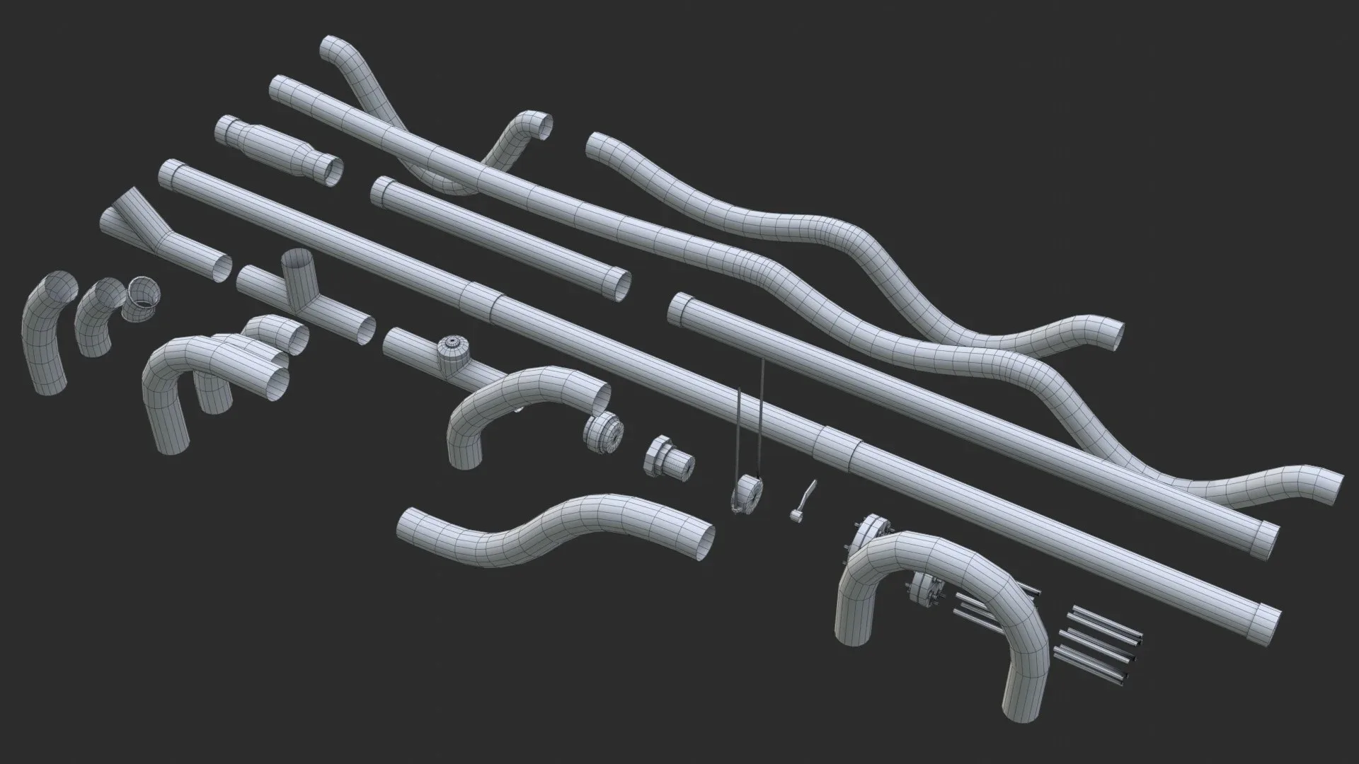 Modular Pipes - Sci-Fi Painted White