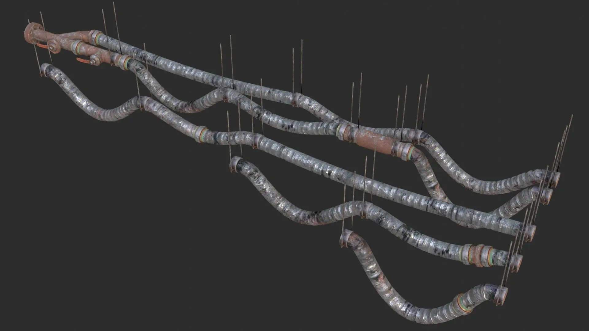 Modular Pipes - Rusted