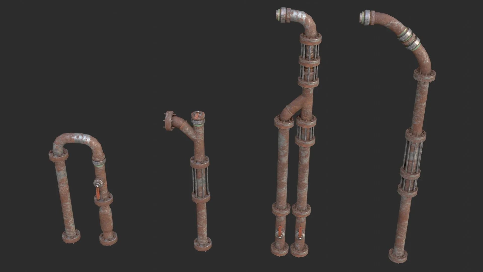 Modular Pipes - Rusted