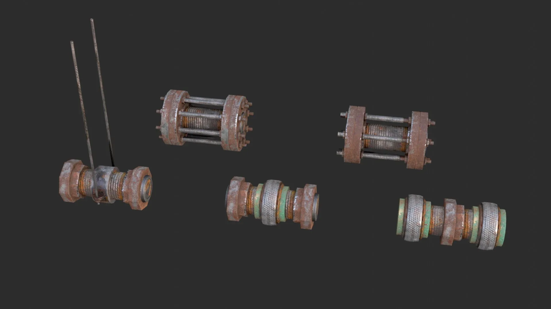 Modular Pipes - Rusted