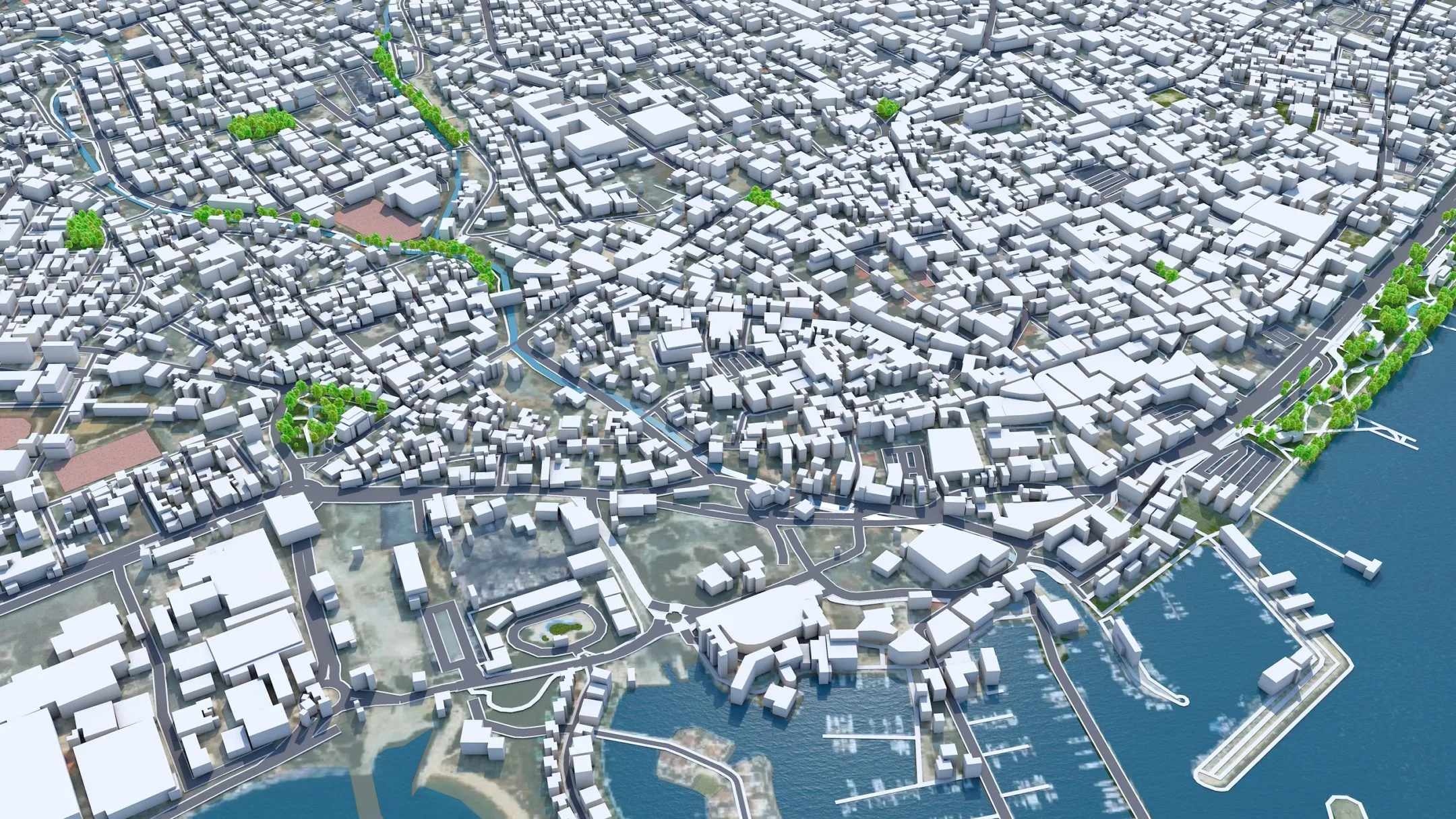 Limassol City Cyprus 3D Model 40KM