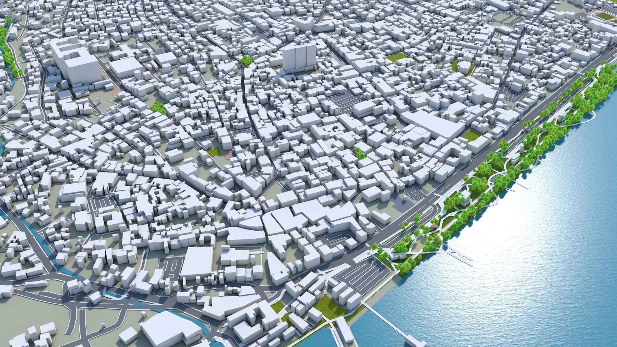 Limassol City Cyprus 3D Model 40KM