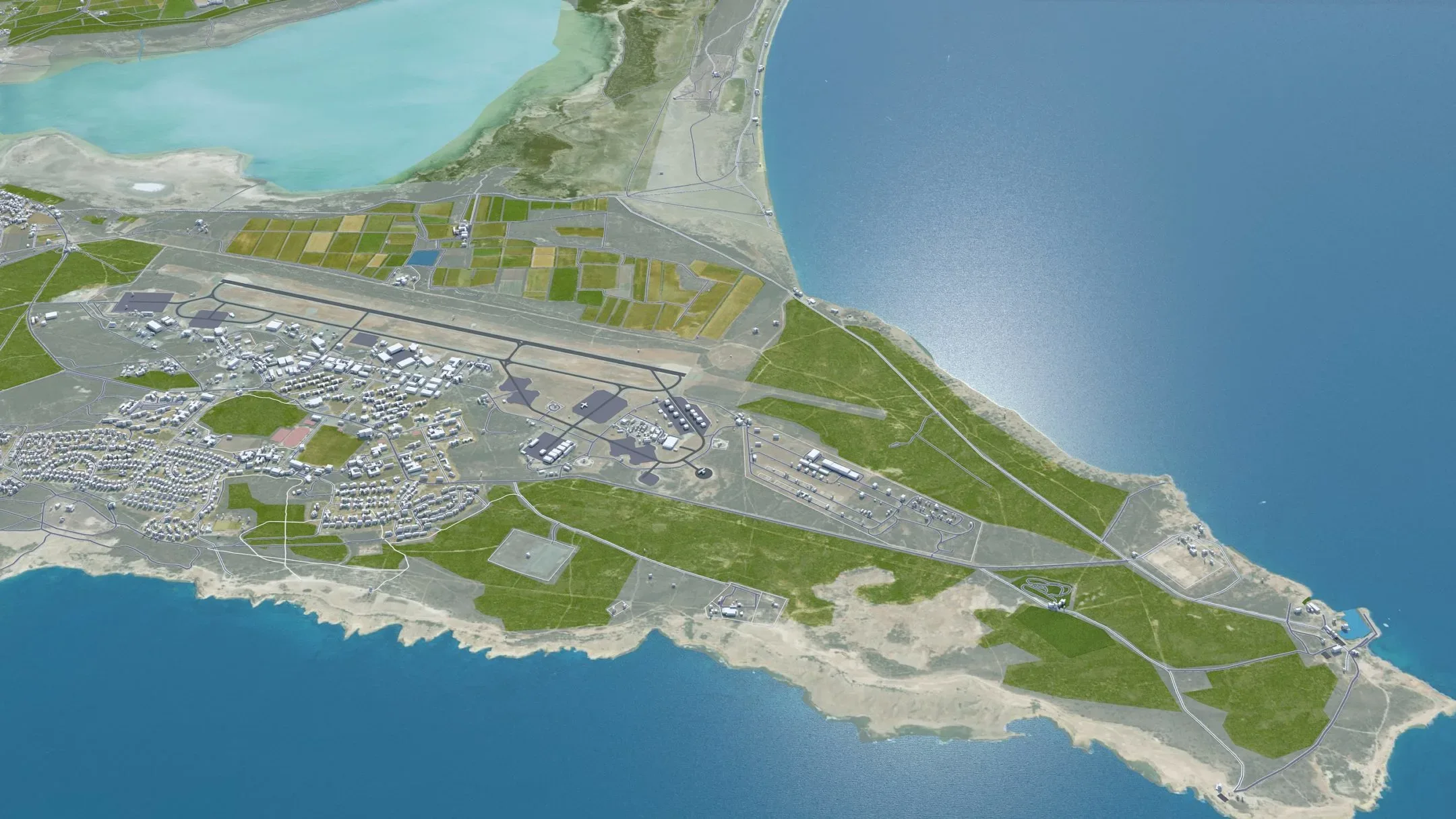 Limassol City Cyprus 3D Model 40KM