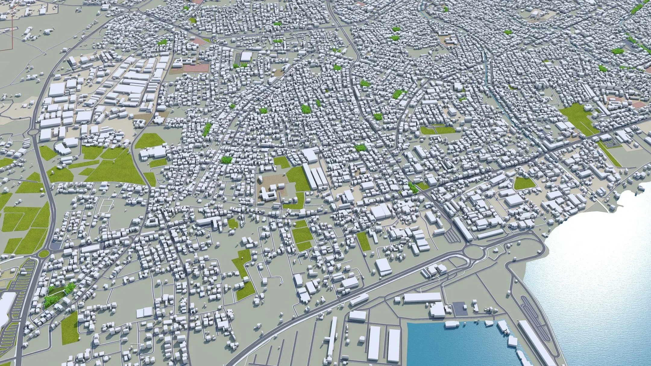 Limassol City Cyprus 3D Model 40KM