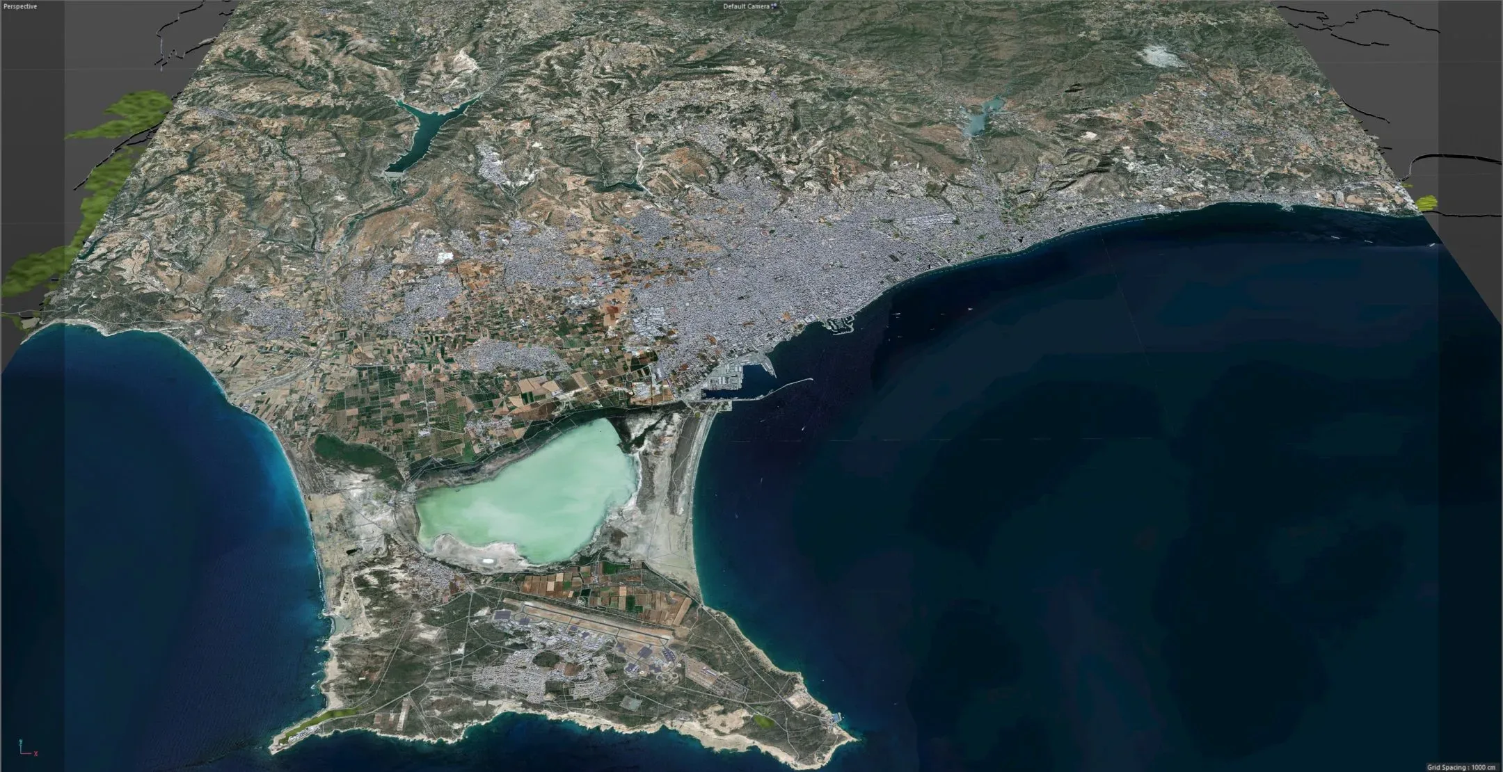 Limassol City Cyprus 3D Model 40KM