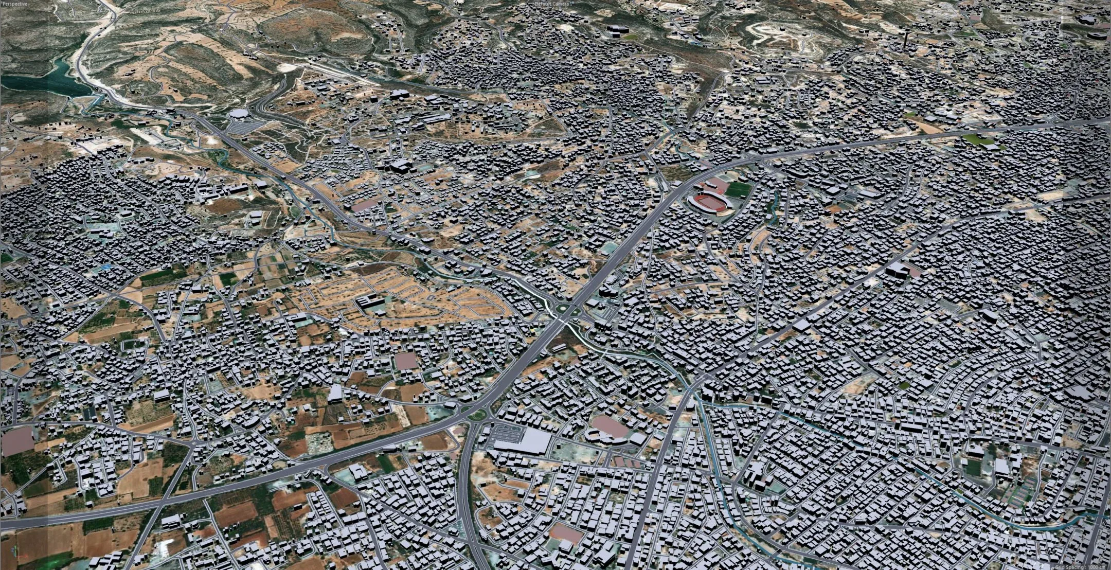 Limassol City Cyprus 3D Model 40KM