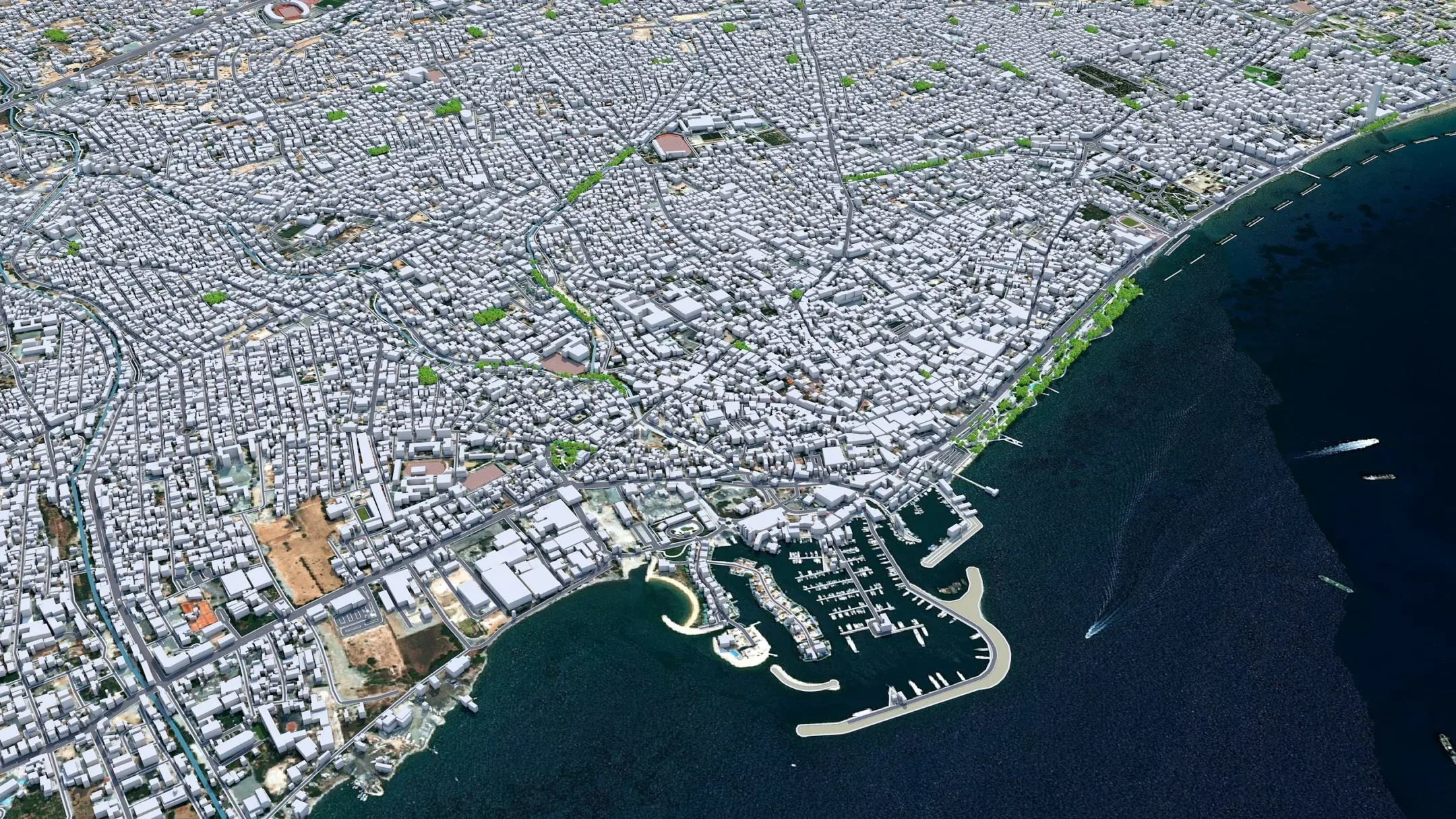 Limassol City Cyprus 3D Model 40KM