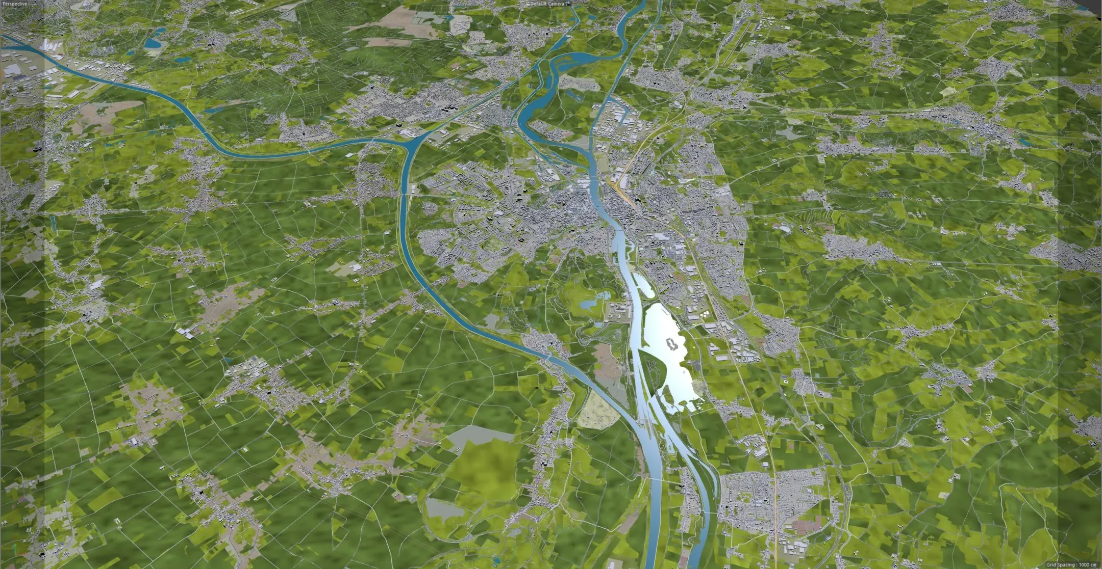 Maastricht City Netherlands 3D Model 50KM