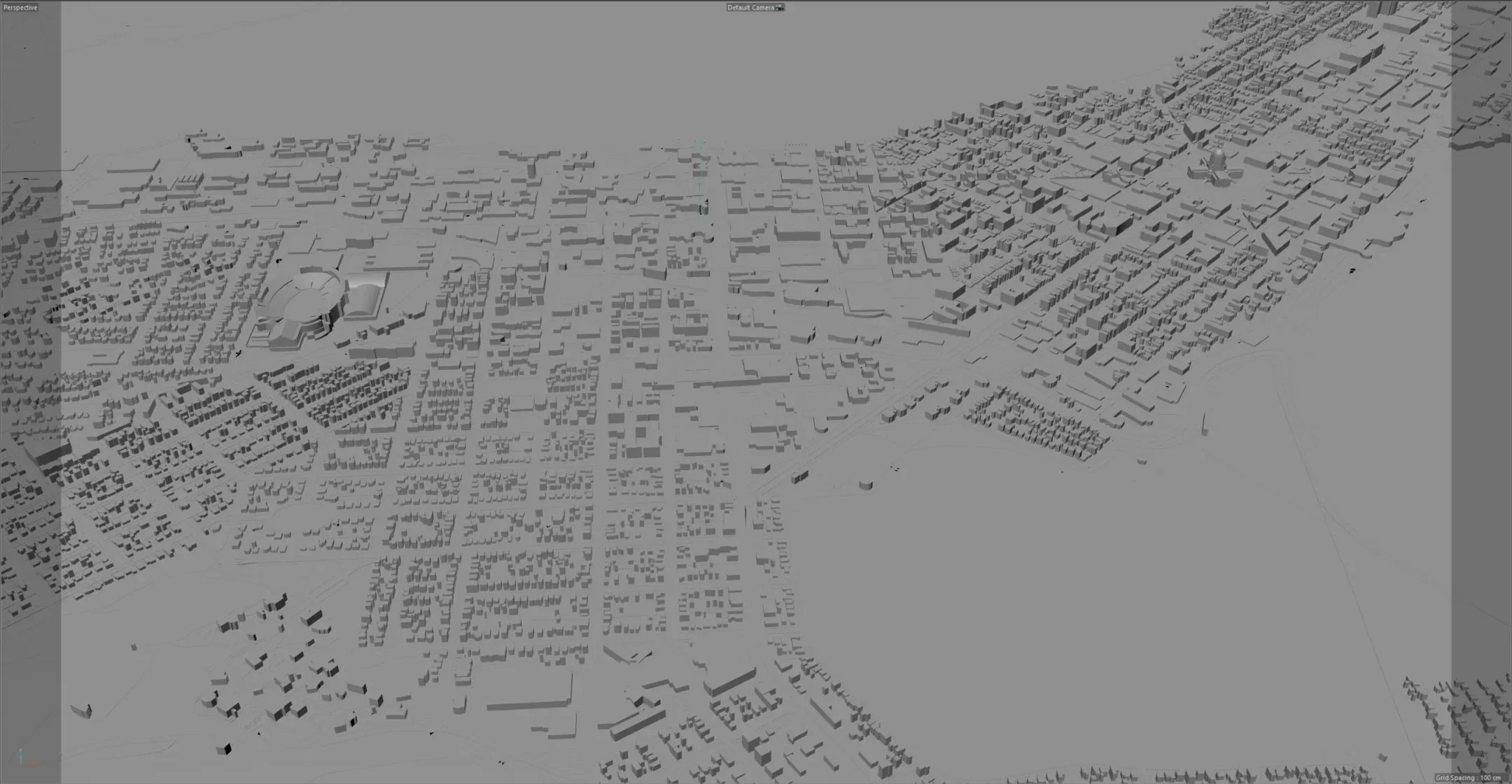 Madison City Wisconsin 3D Model 60KM