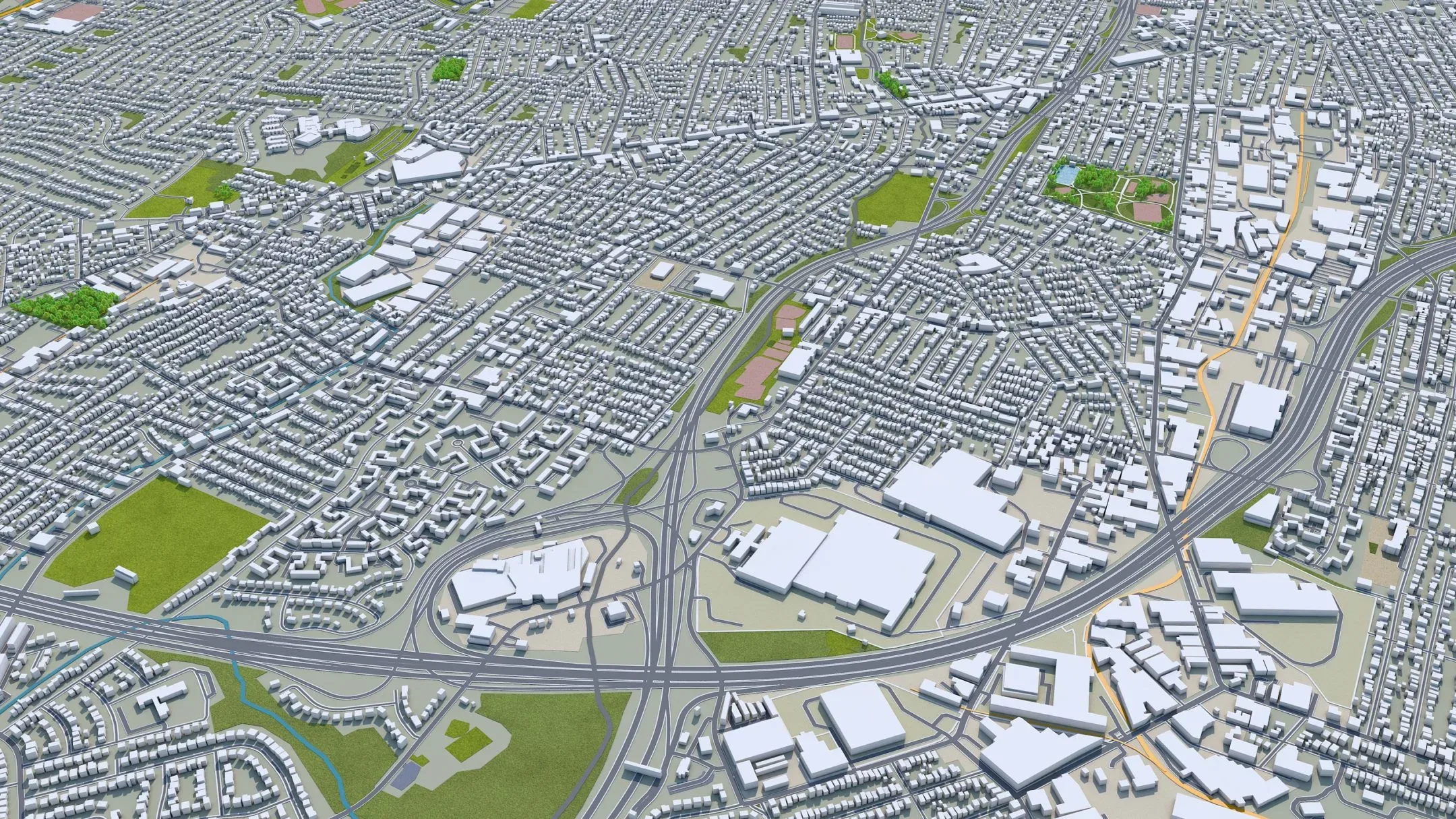 Newark City New Jersey 3D Model 30KM