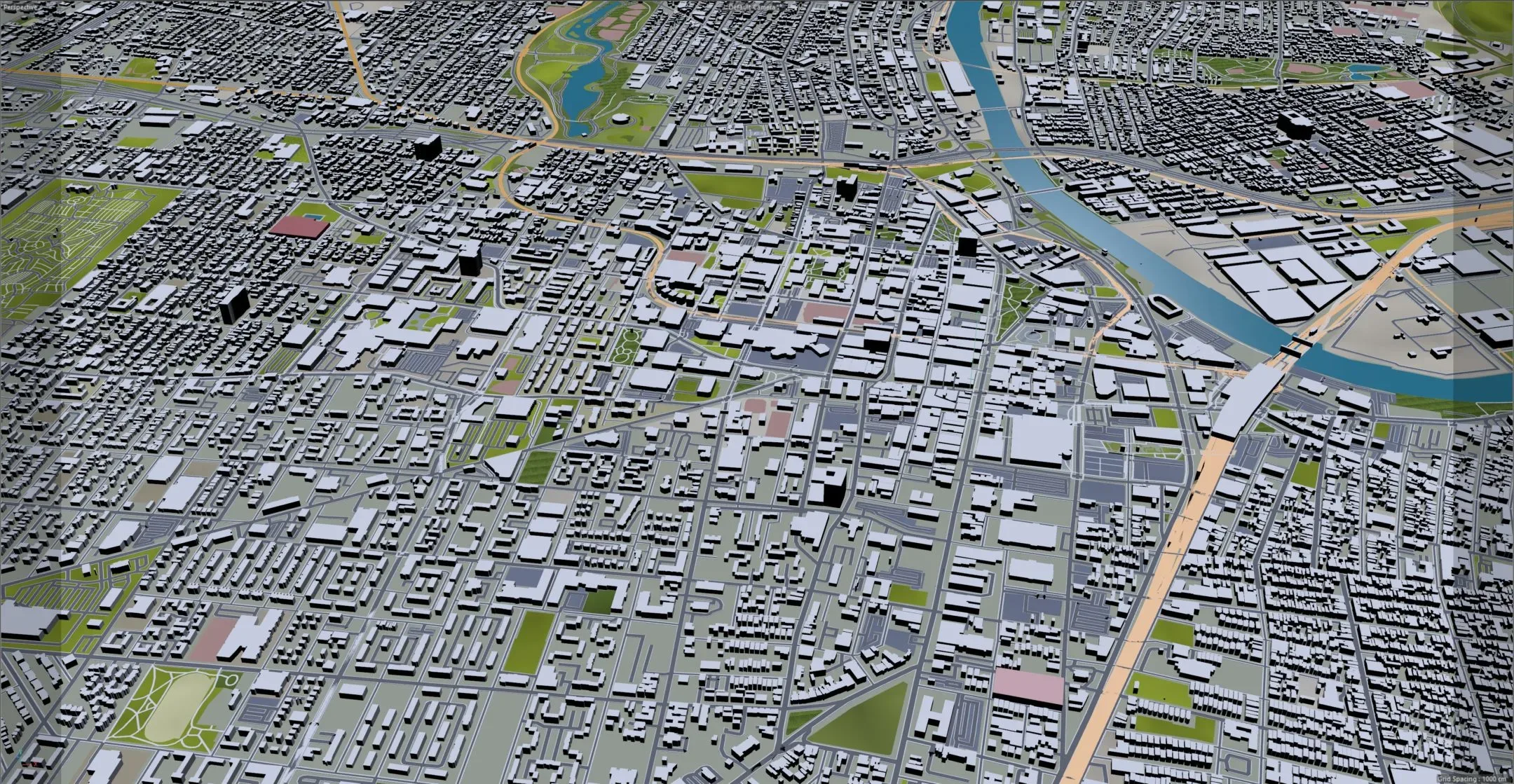 Newark City New Jersey 3D Model 30KM