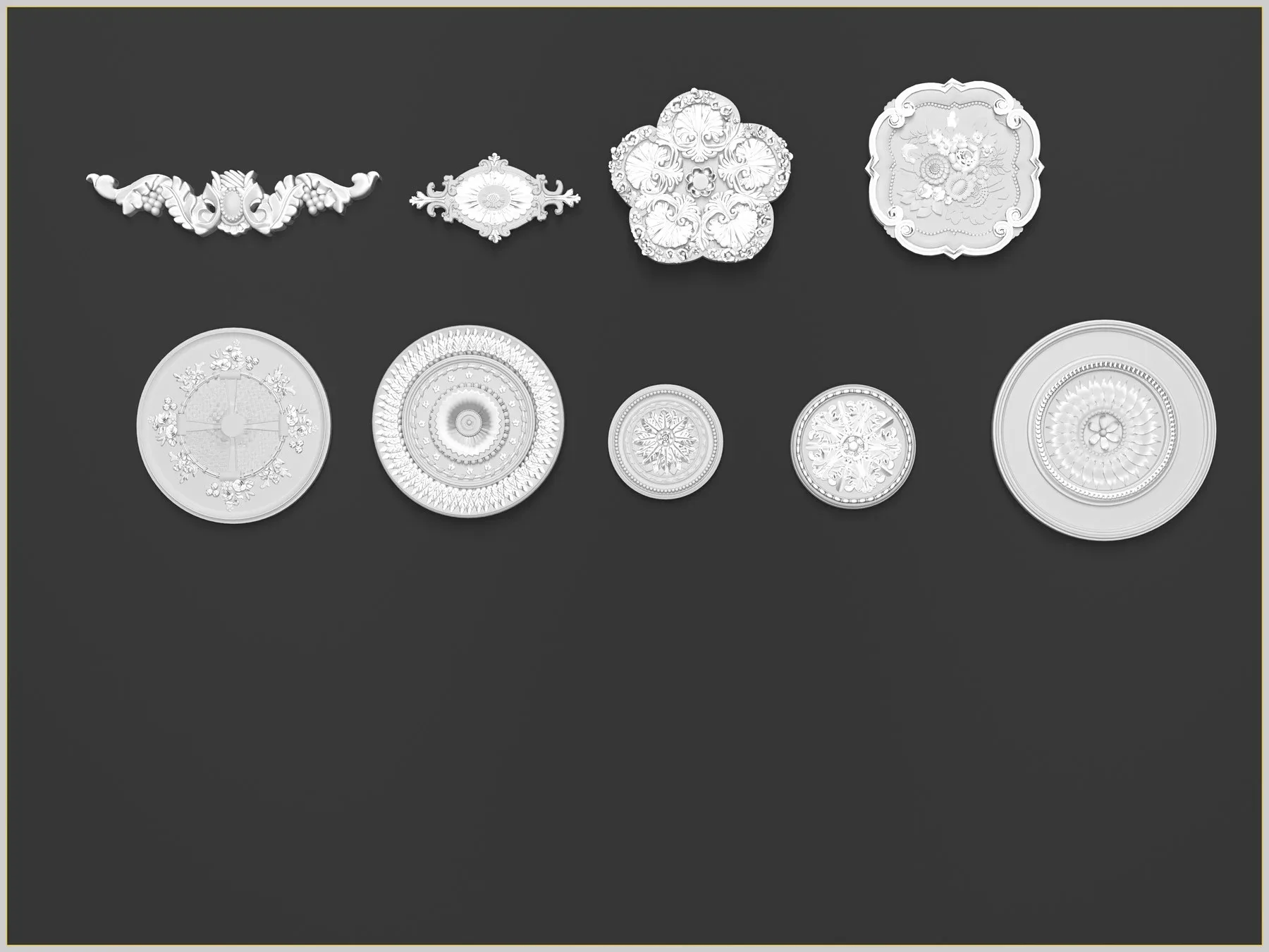 43 Ornament IMM Brush For Zbrush