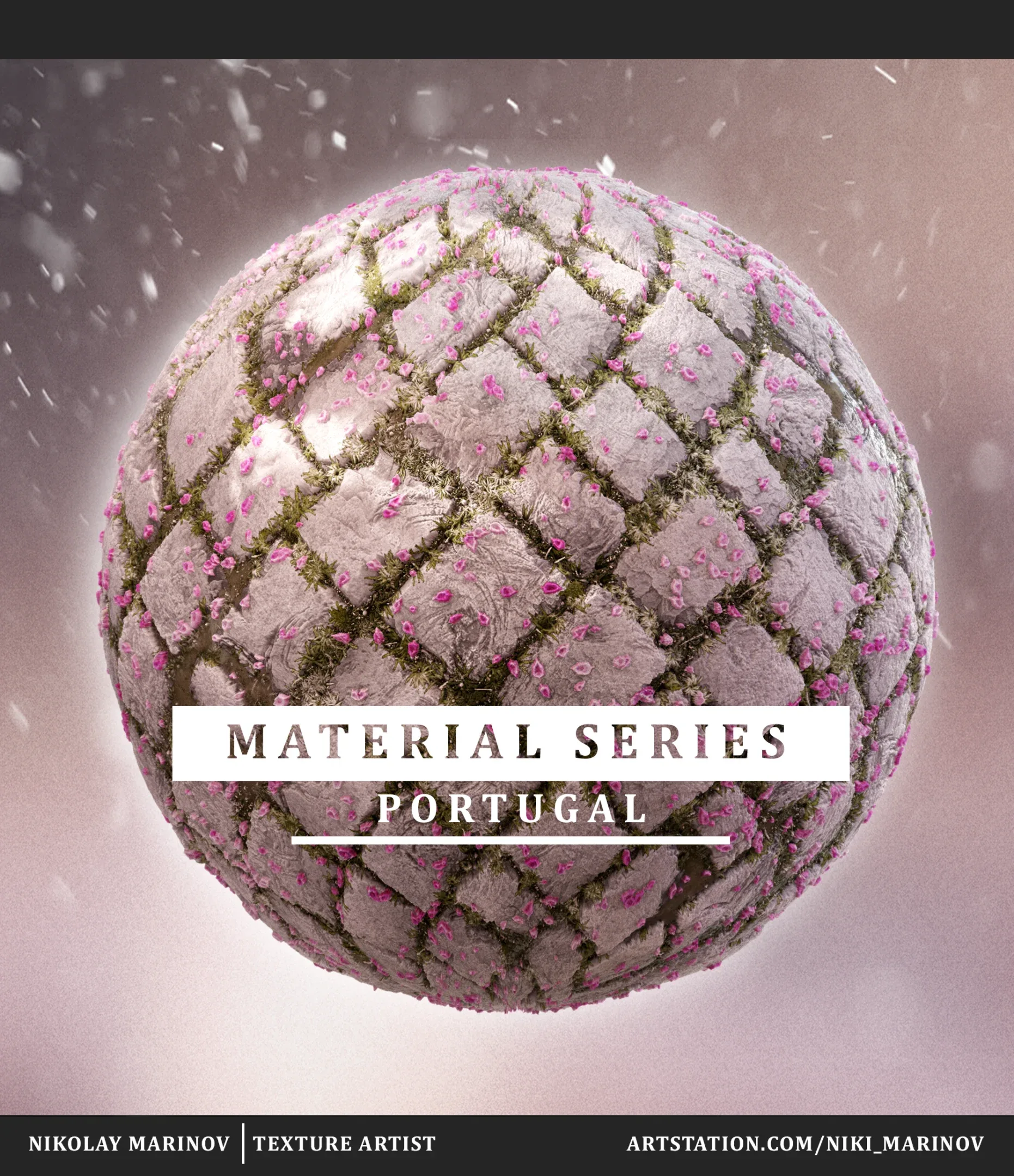 Portugal Material Series: Pack 3 - 4K Textures + .SBS Files + Marmoset Toolbag Light Rigs