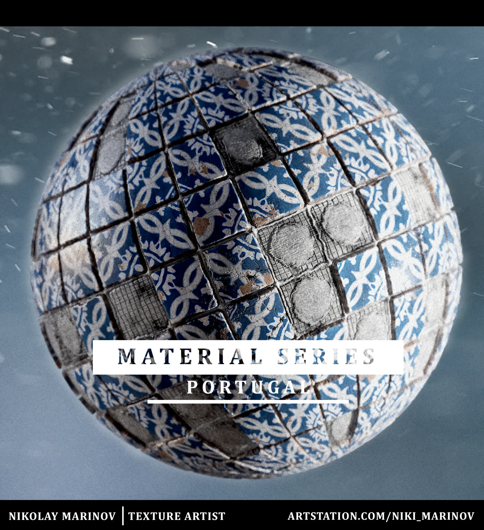 Portugal Material Series: Pack 3 - 4K Textures + .SBS Files + Marmoset Toolbag Light Rigs