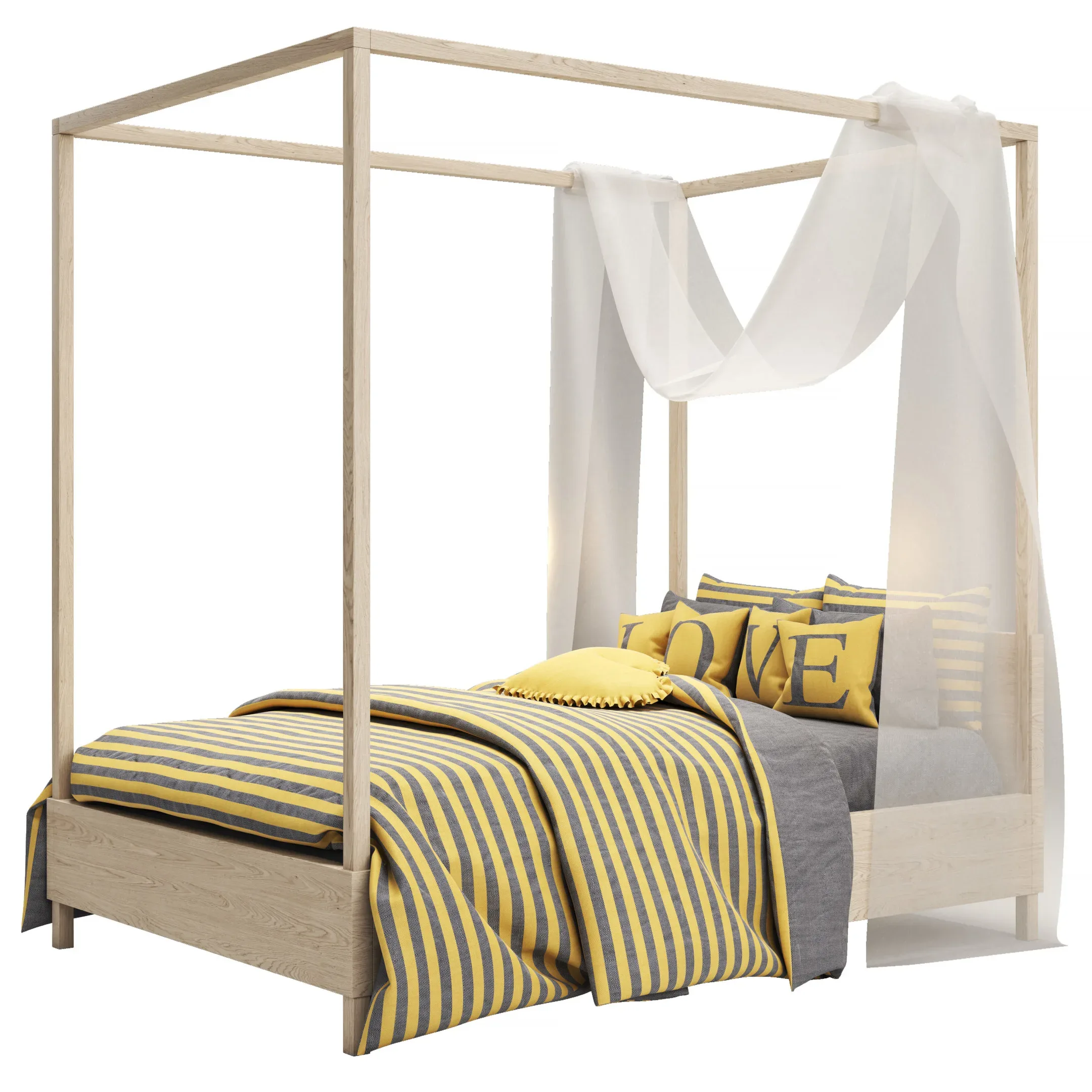 Callum Platform Canopy Bed