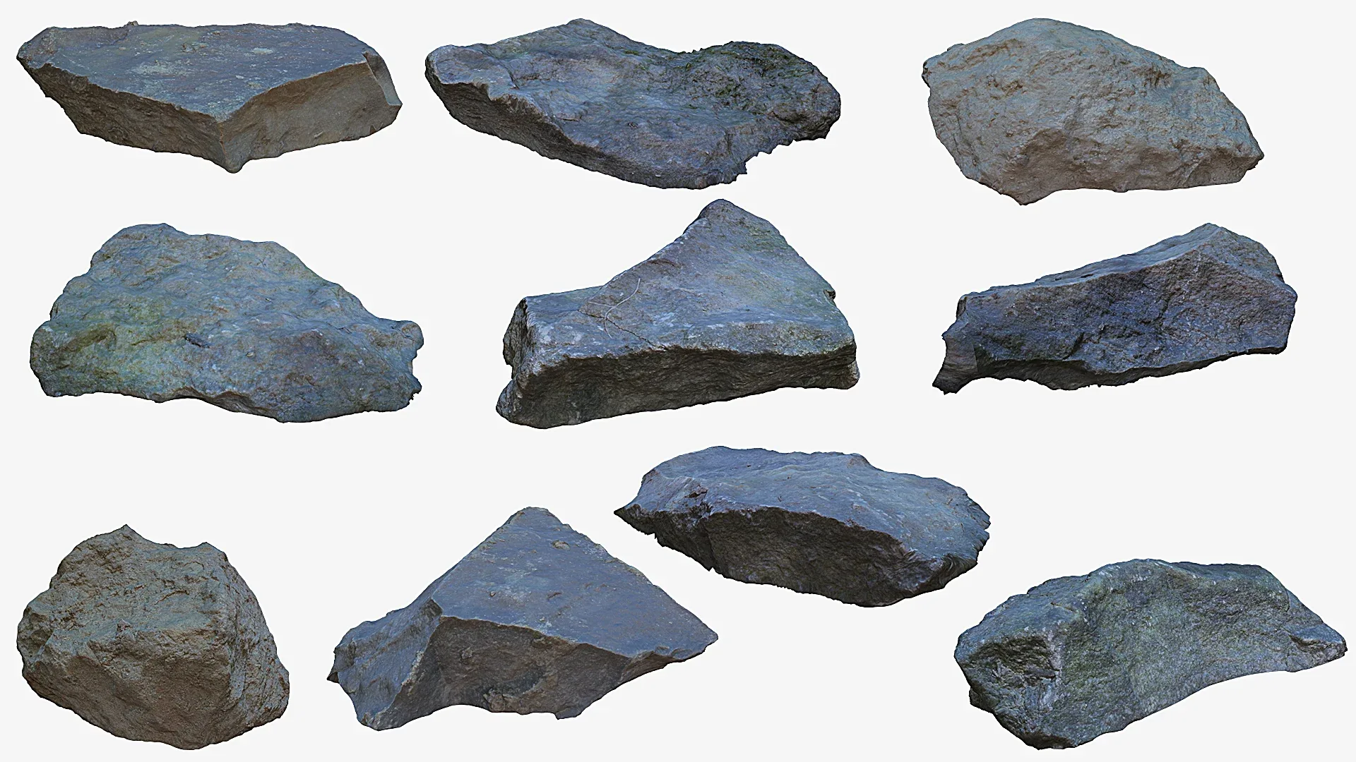 10 Photogrammetry rocks (Vol.1)