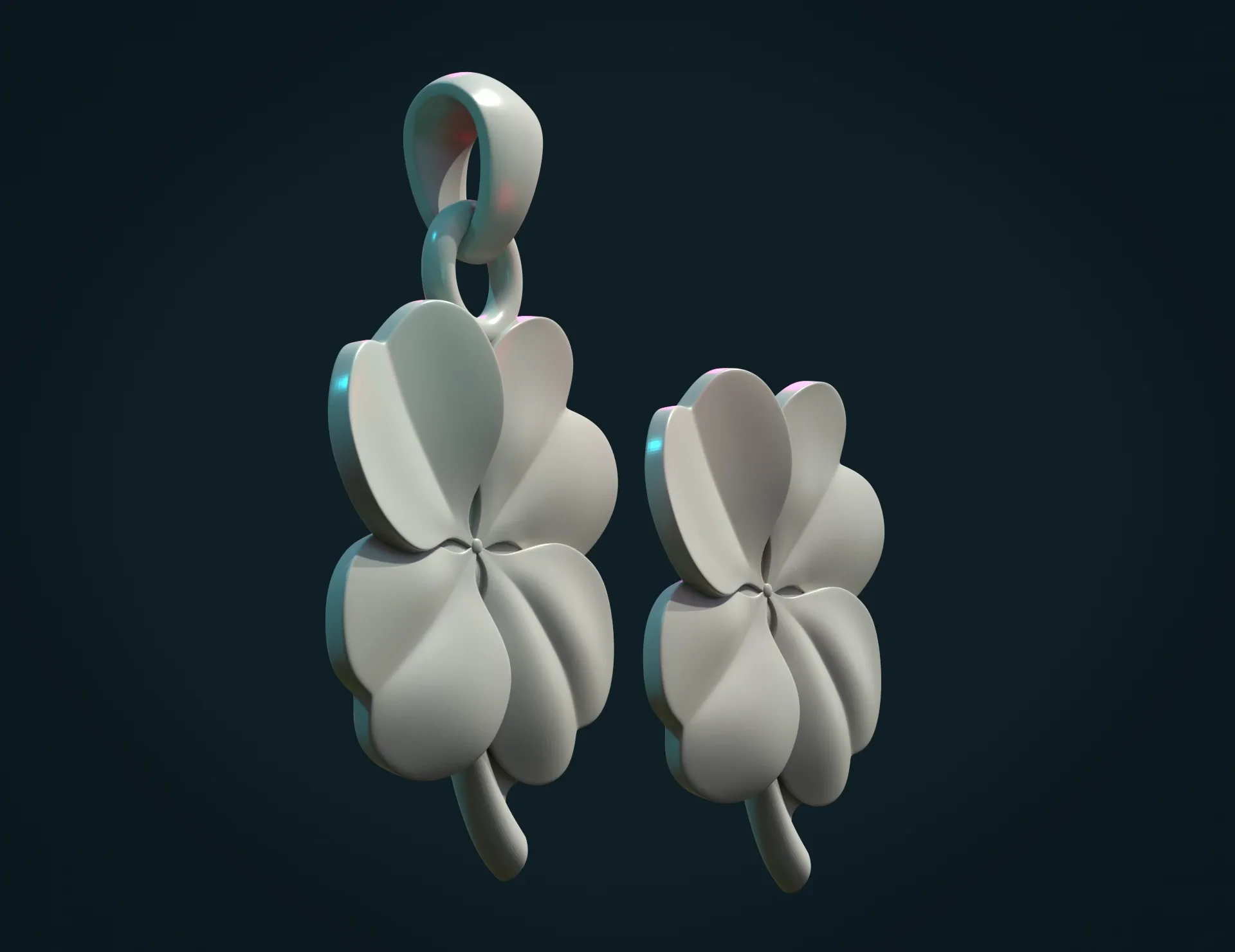 Clover Pendant - 3D Print Ready