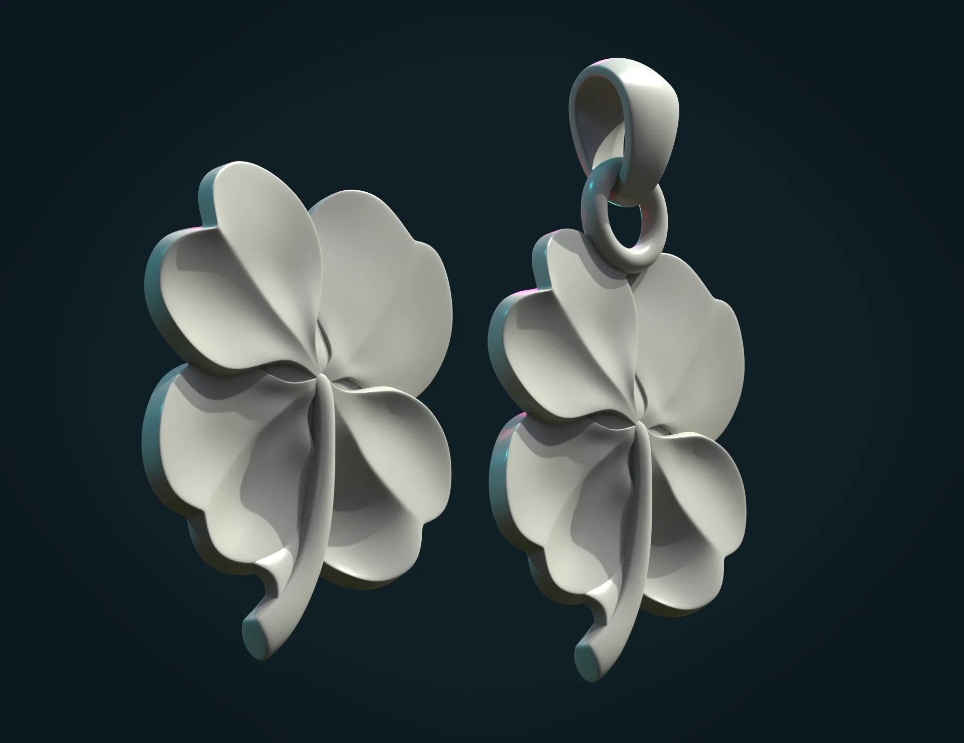 Clover Pendant - 3D Print Ready