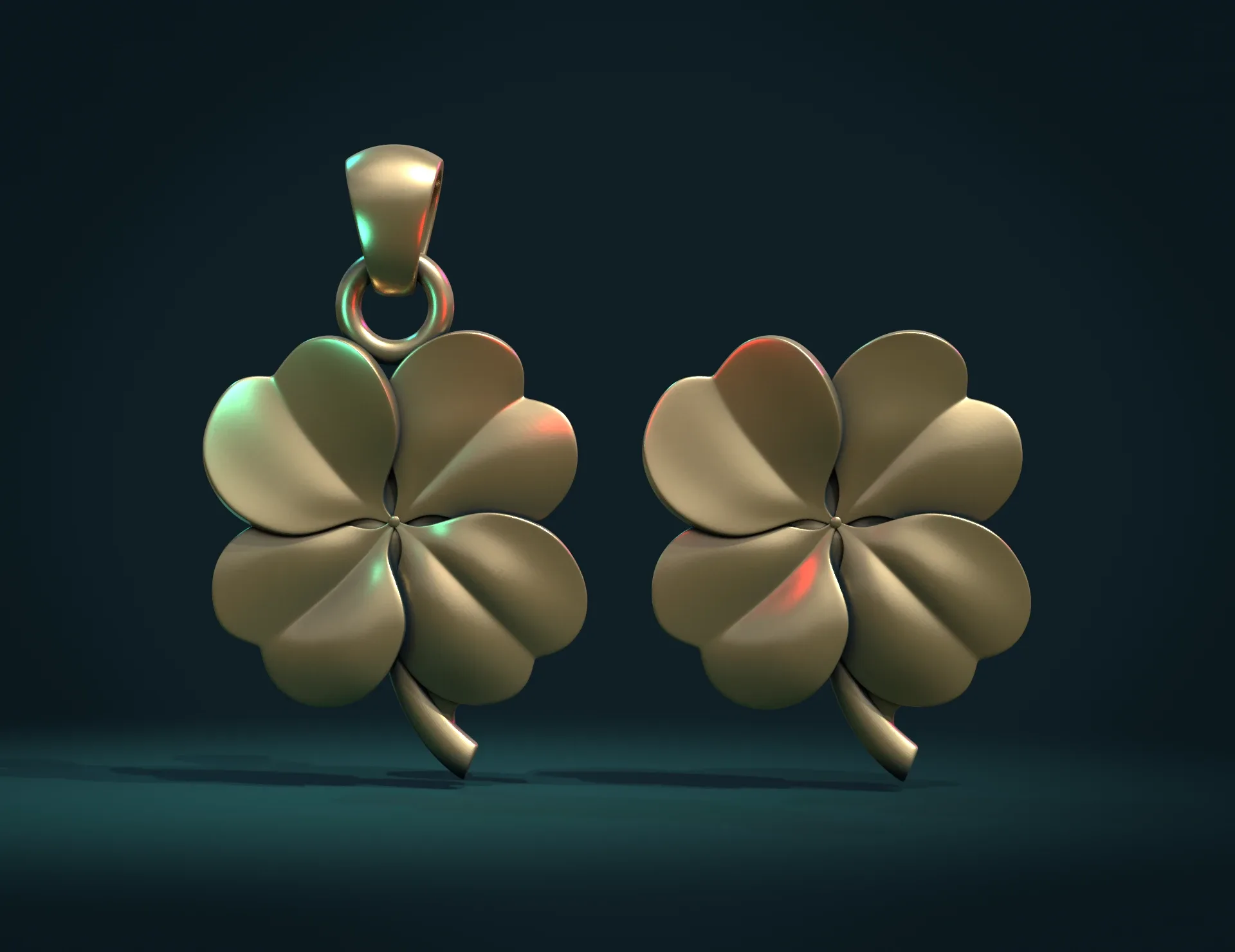 Clover Pendant - 3D Print Ready