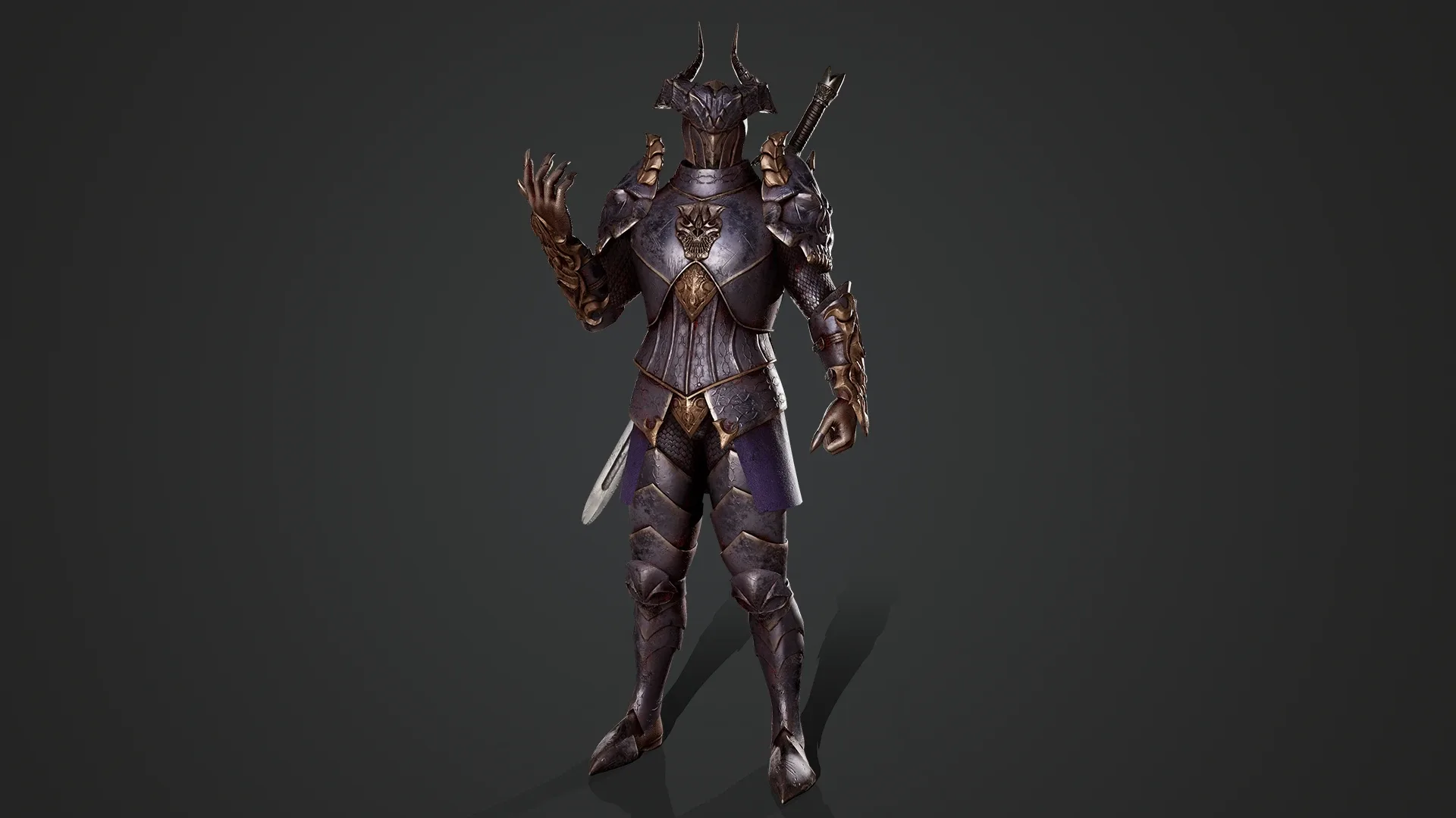 Horned Knight - Game Ready