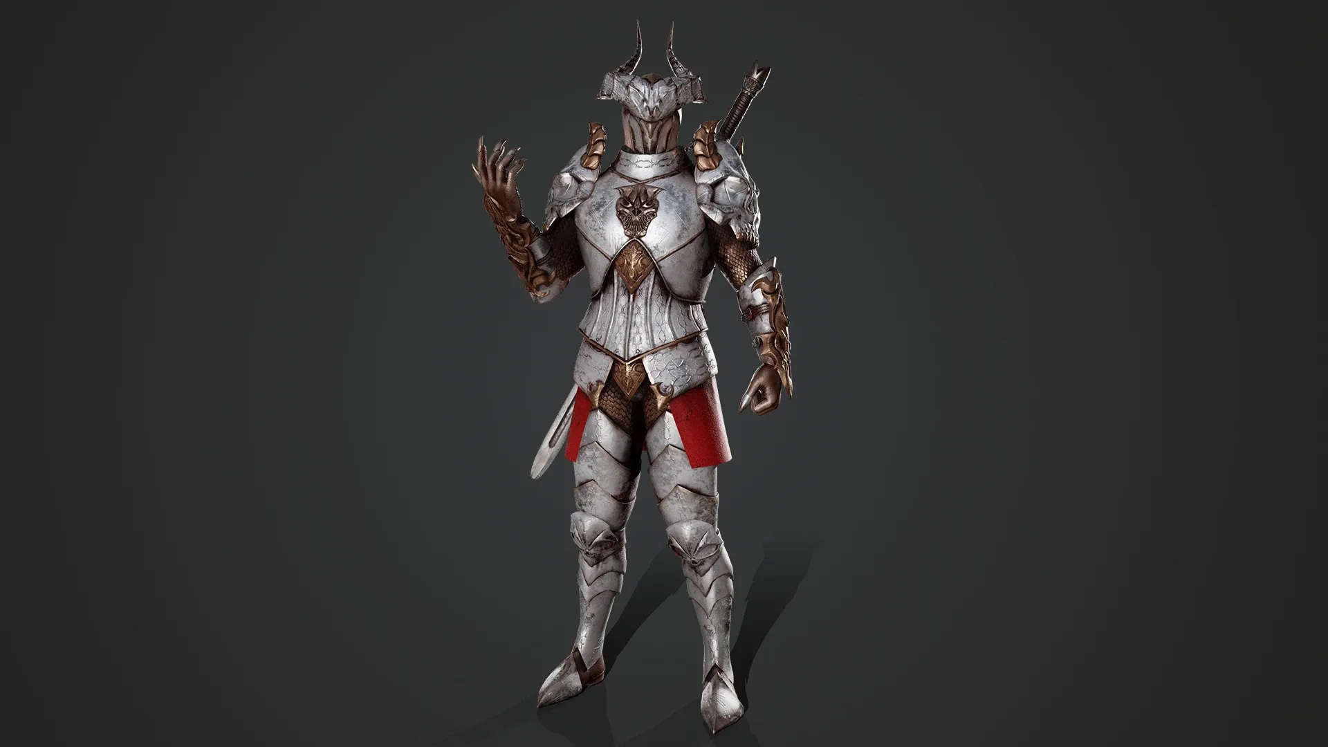 Horned Knight - Game Ready