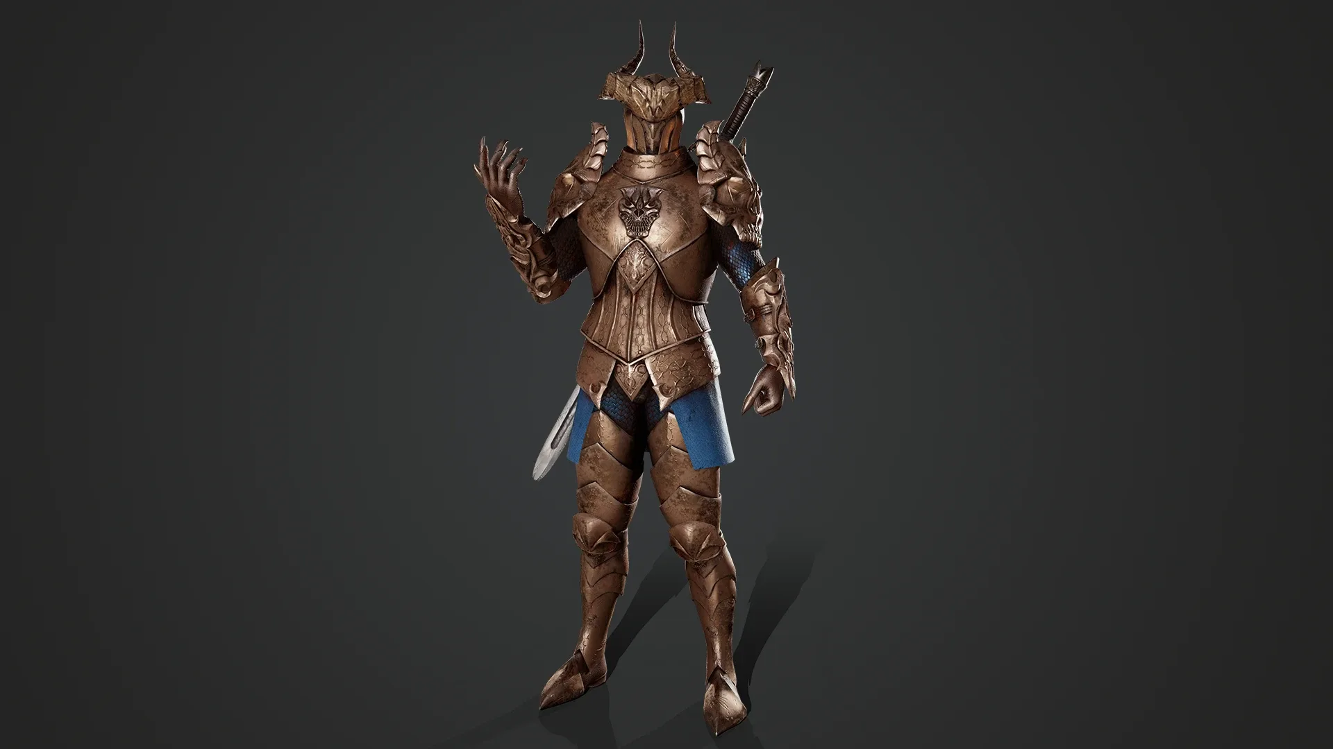 Horned Knight - Game Ready