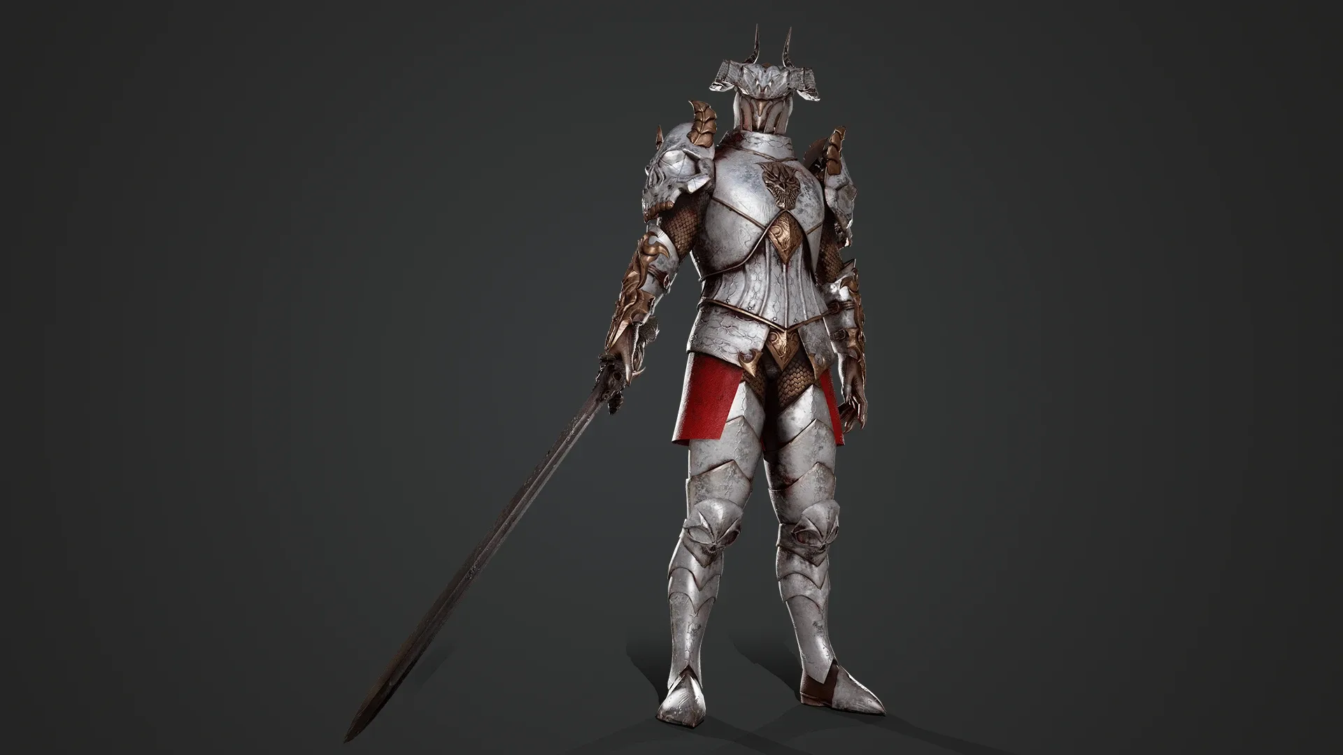 Horned Knight - Game Ready