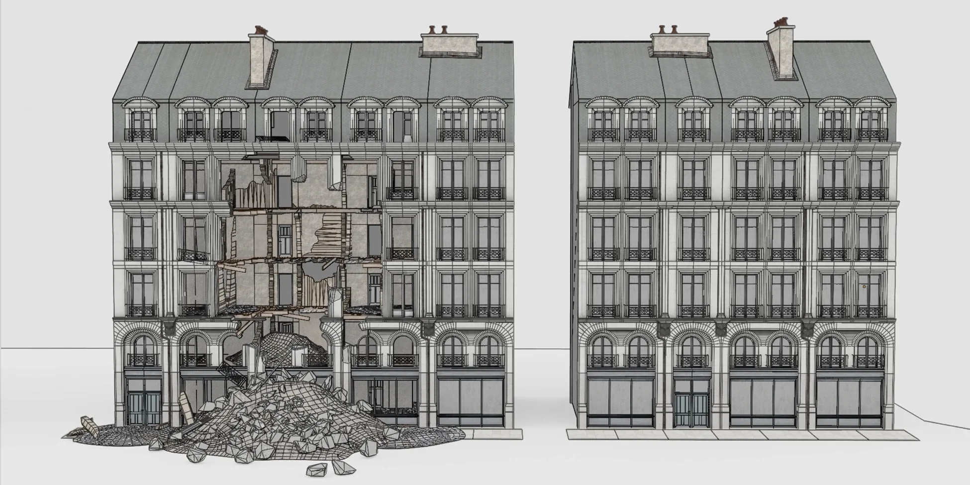 Modular Urban Destruction Kit