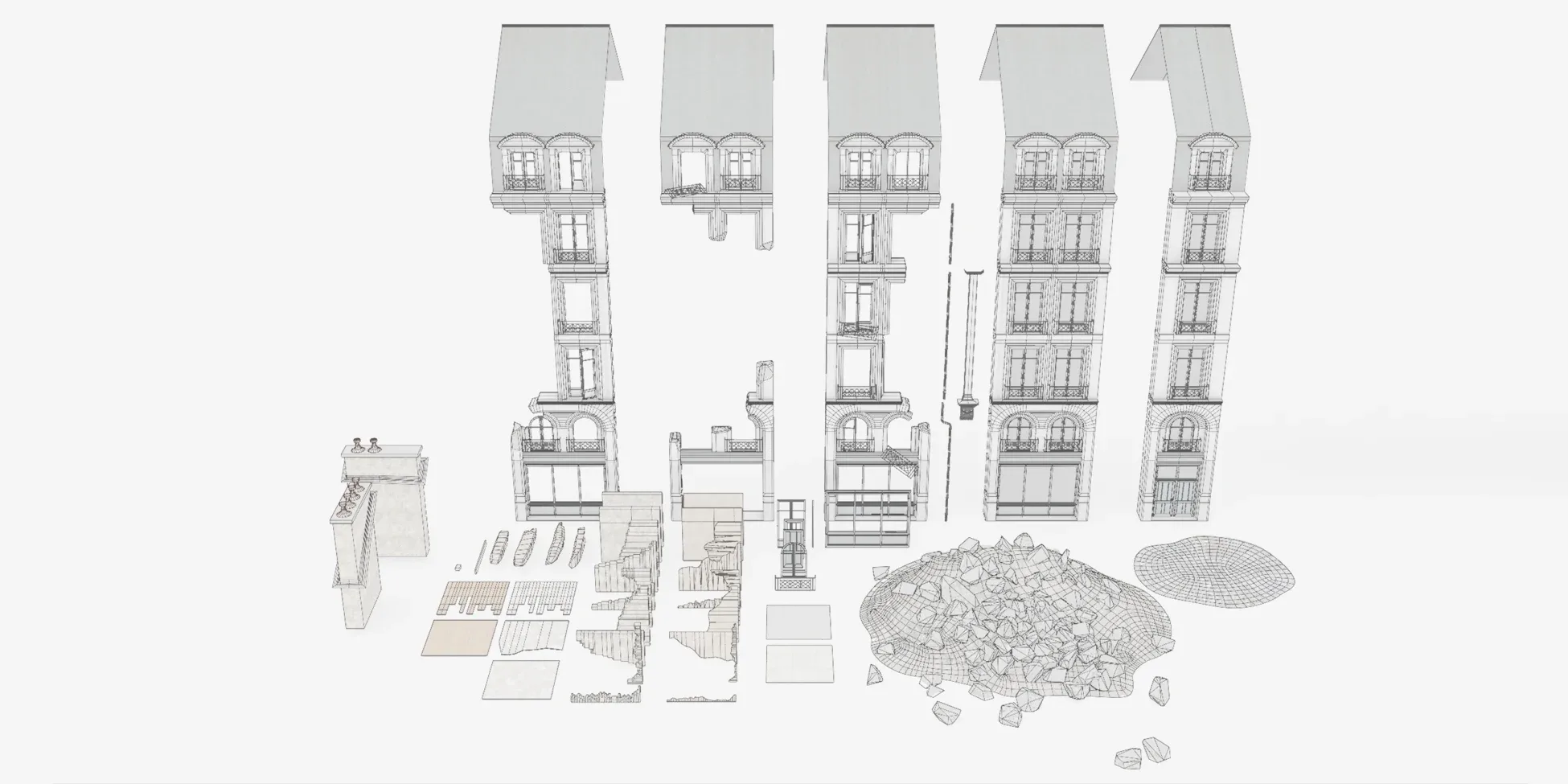 Modular Urban Destruction Kit