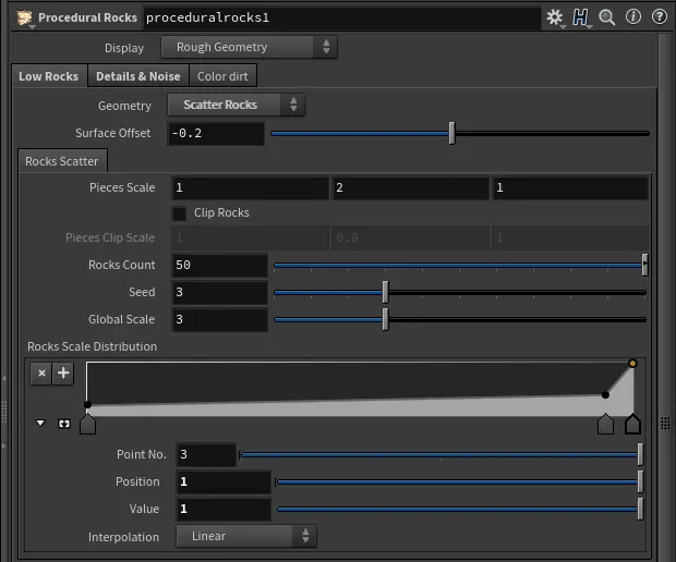 Procedural Rocks HDA