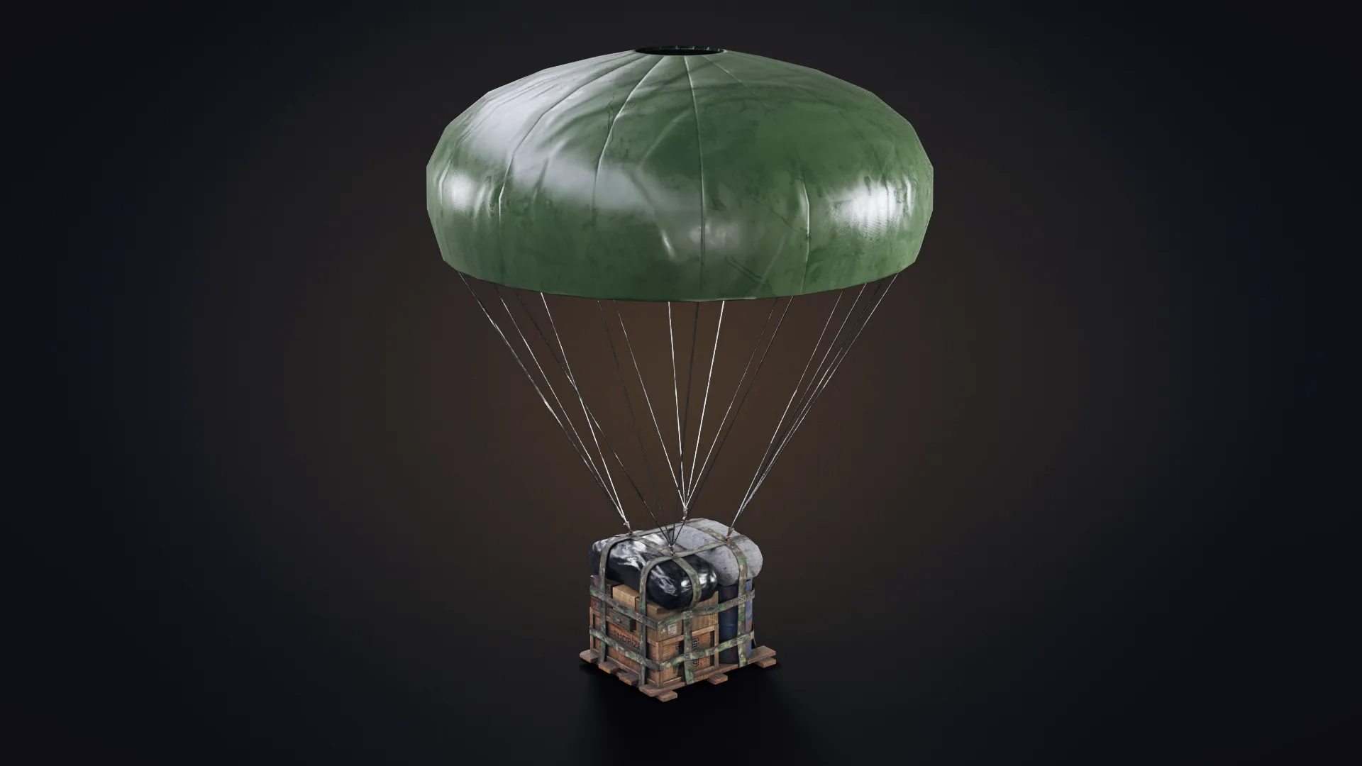 Air Drop Low-poly 3D Model