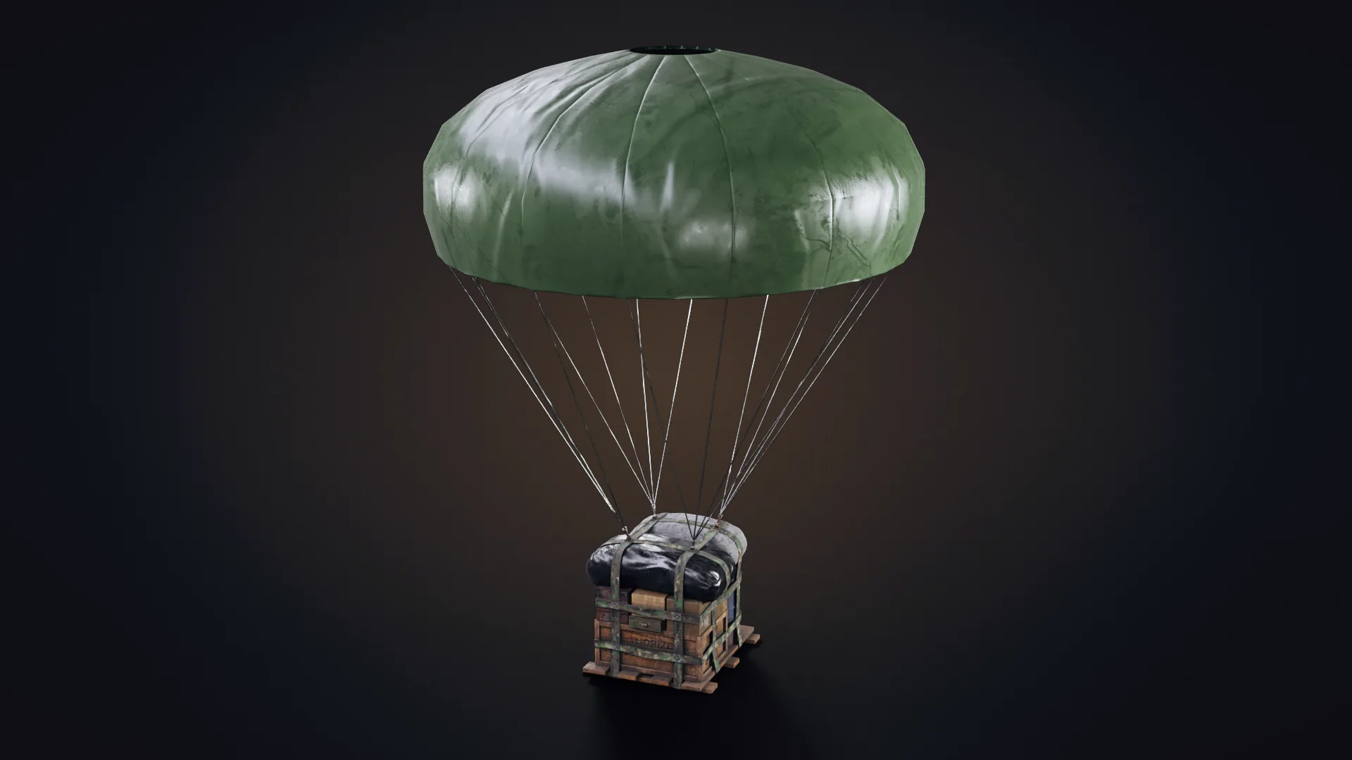 Air Drop Low-poly 3D Model