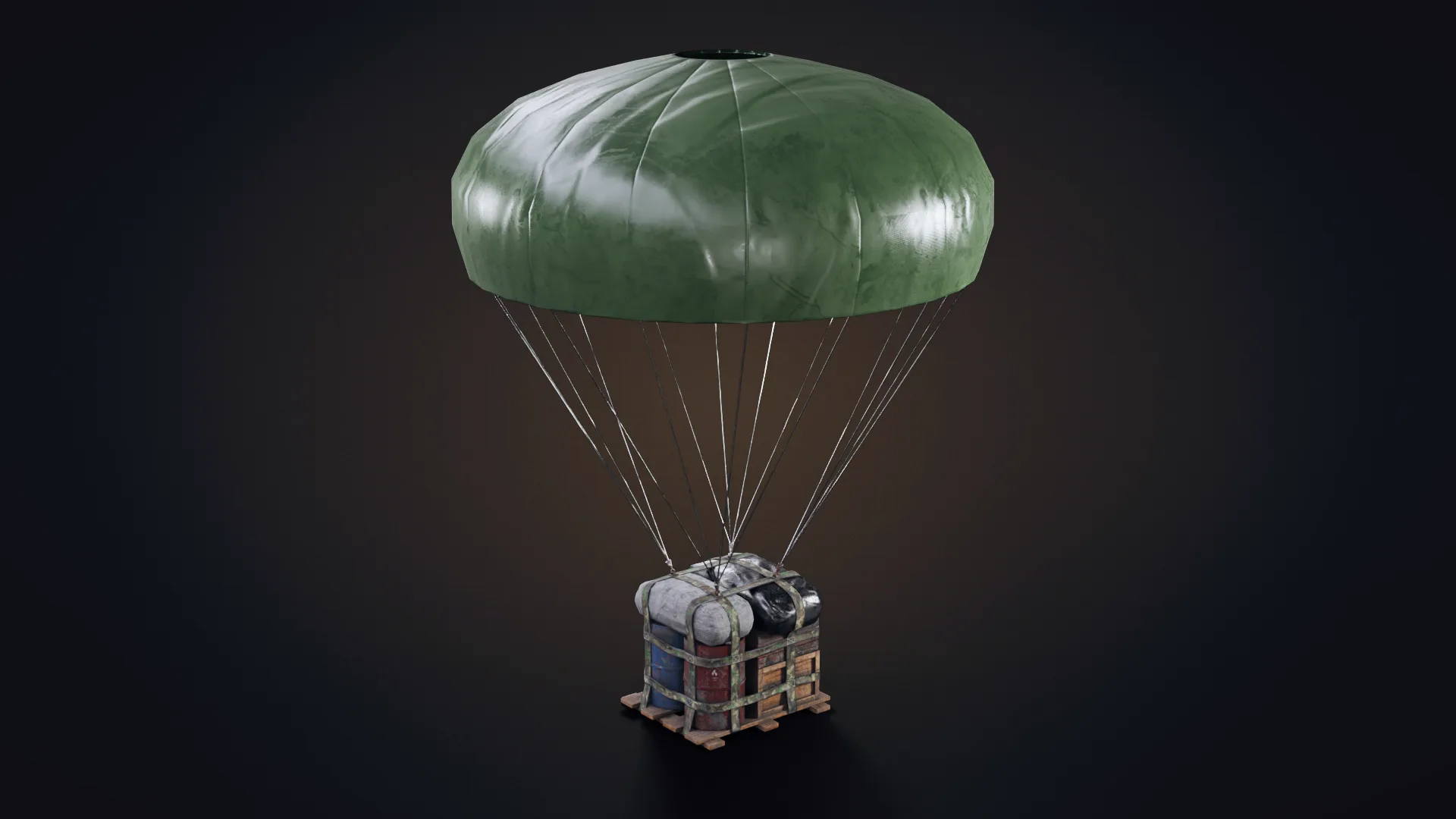 Air Drop Low-poly 3D Model