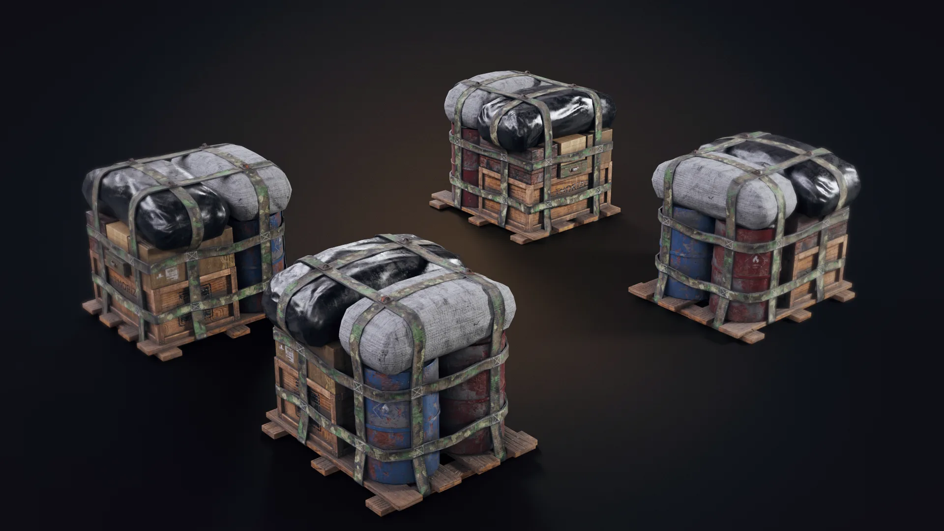 Air Drop Low-poly 3D Model