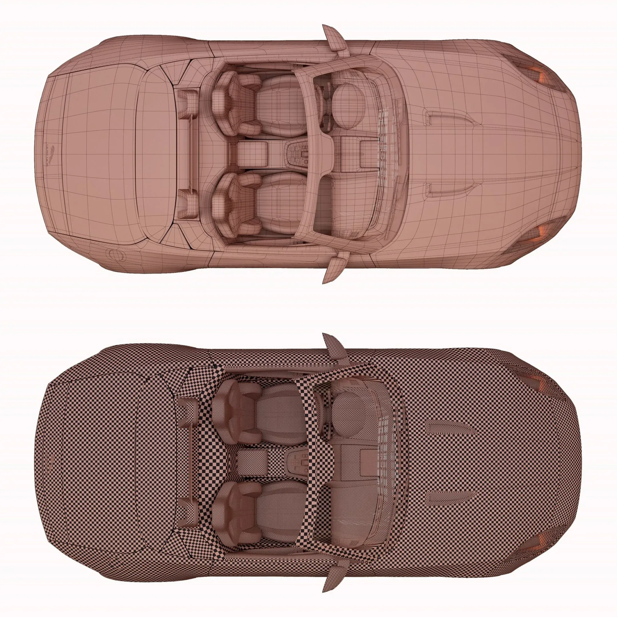 Jaguar F TYPE With HQ Interior 3D Model