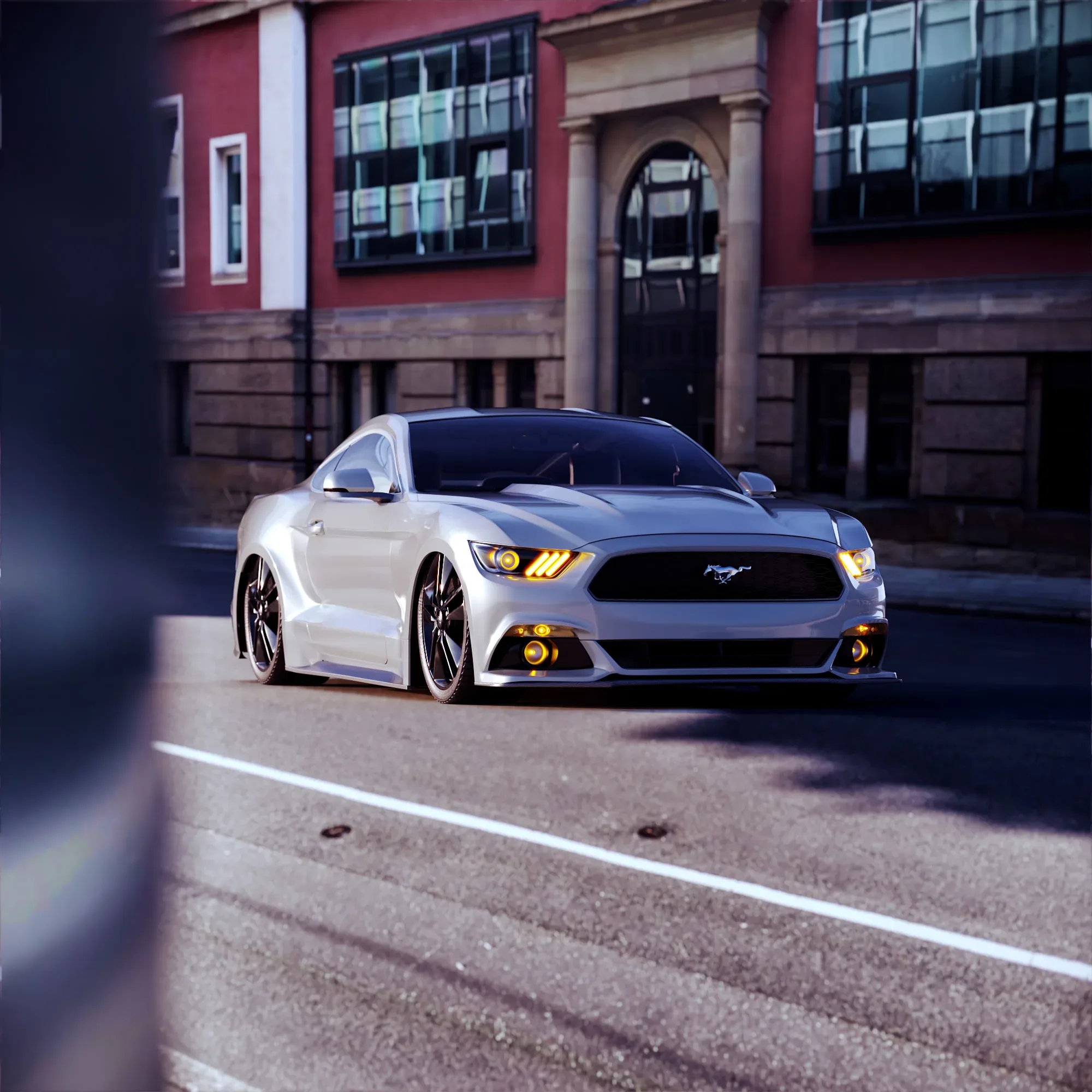 Ford Mustang Gt Hq Interior With HQ Interior 3D Model