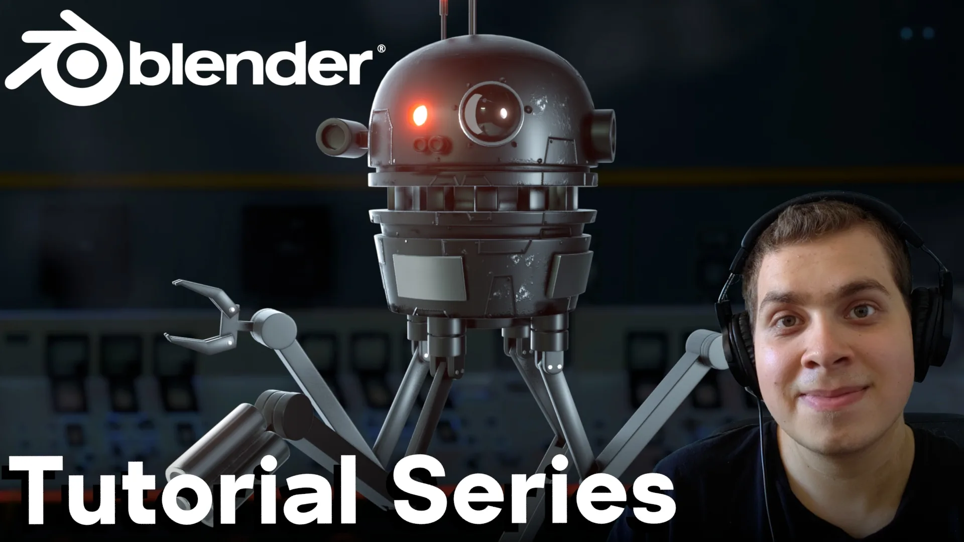 Sci-Fi Robot Drone Creation in Blender Eevee (Complete Tutorial Series)