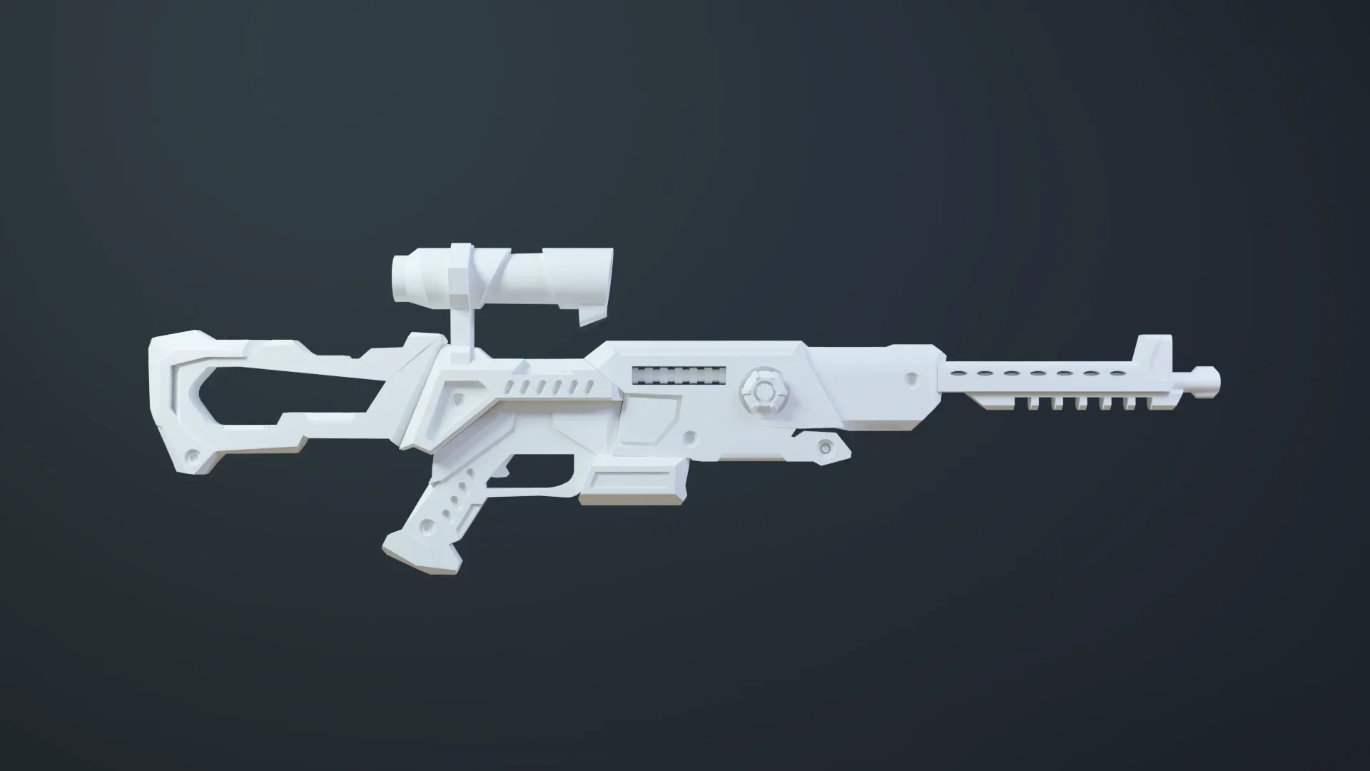 Sci-Fi Rifle Game Ready