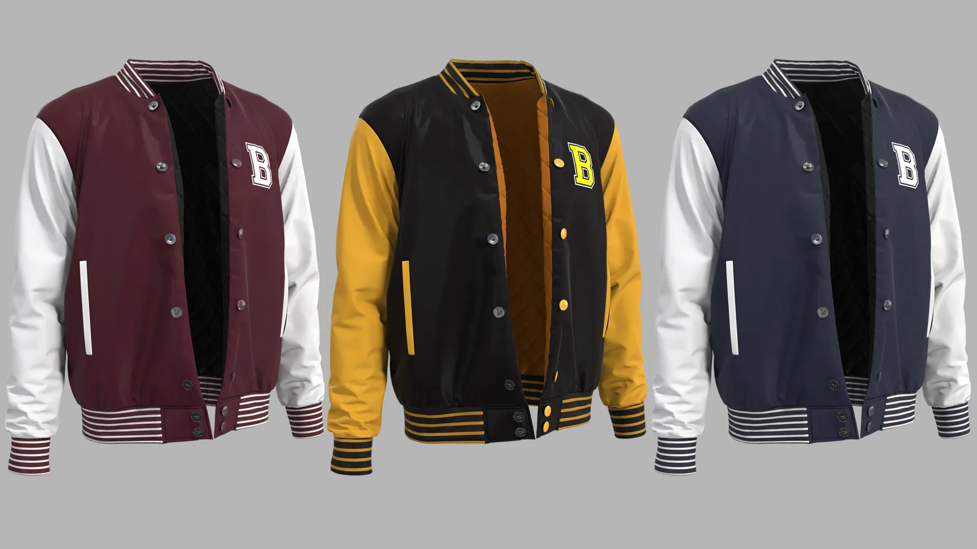 Varsity Jacket - Marvelous Designer - Clo3d