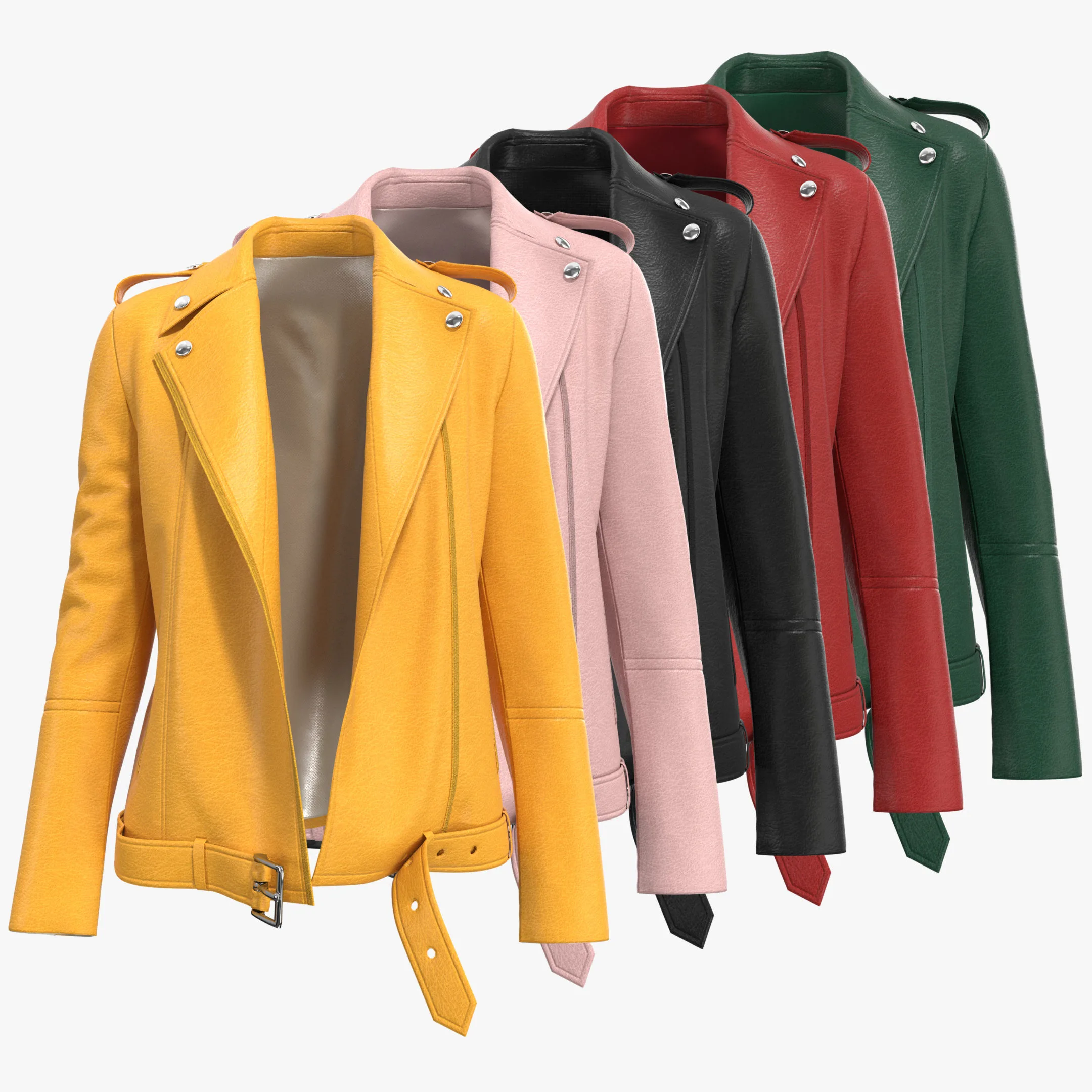 Leather Jacket - Marvelous Designer - Clo3d