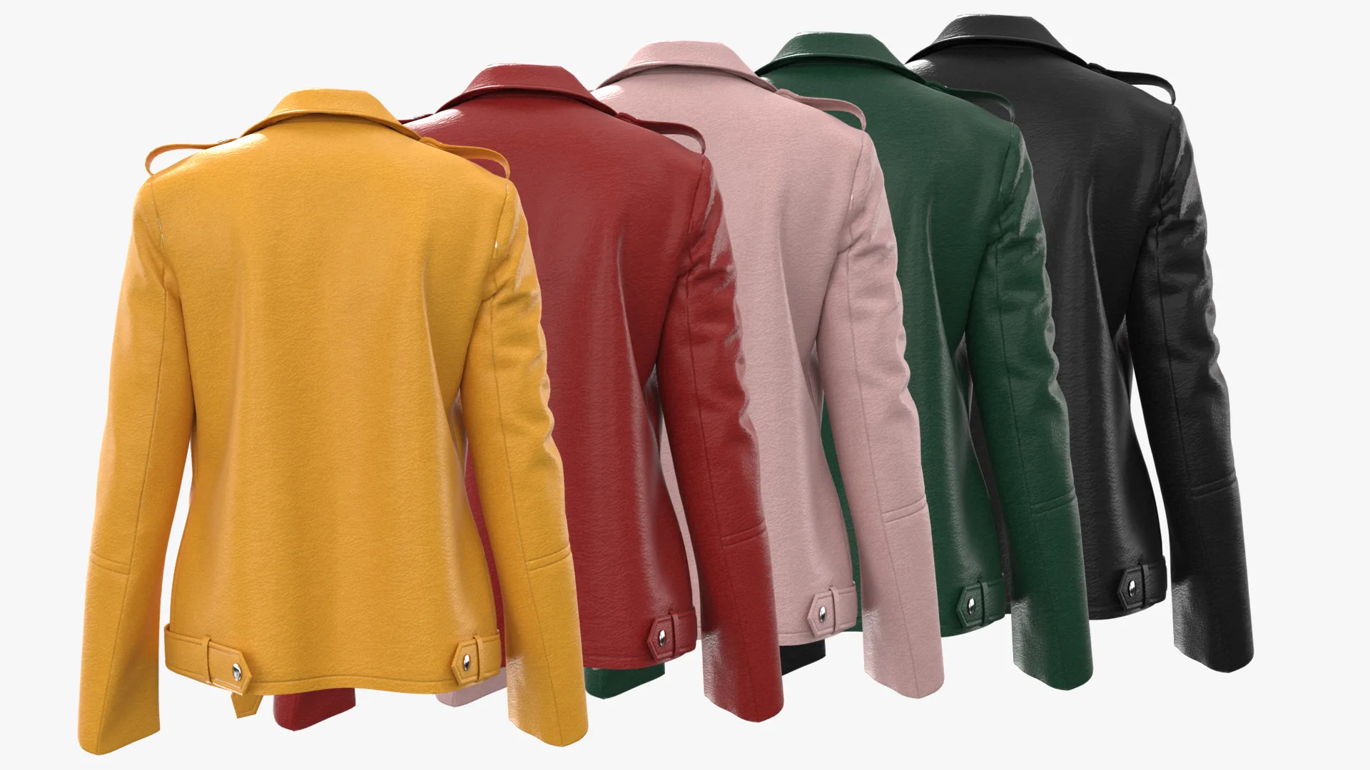 Leather Jacket - Marvelous Designer - Clo3d