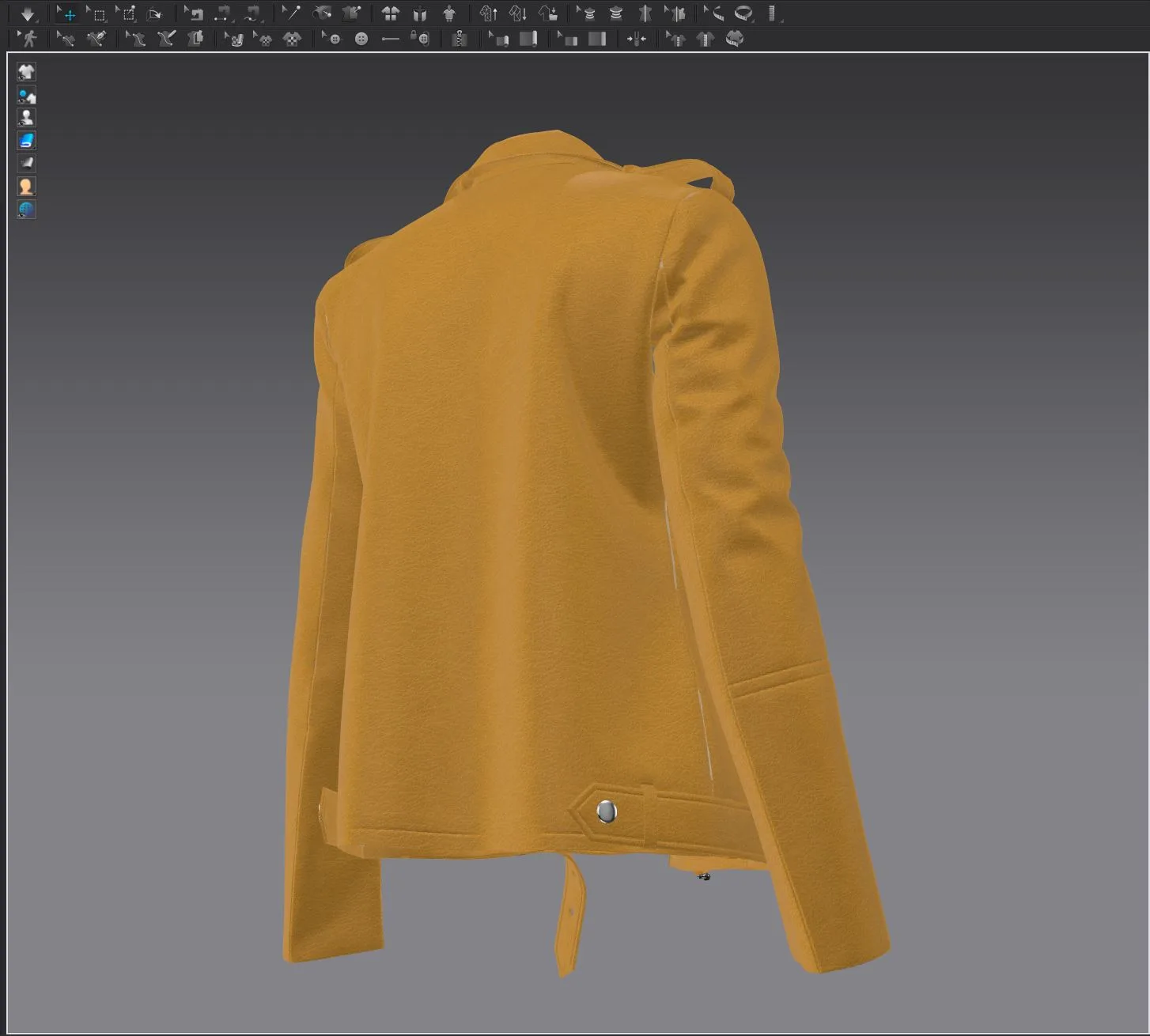 Leather Jacket - Marvelous Designer - Clo3d